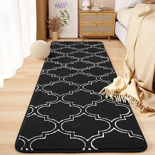 Miniatura 7 de HOMORE Alfombra de pasillo de 2 x 6 pies, alfombra larga de pelo largo para dormitorio, sala de estar, sofá, pasillo, alfombras de espuma