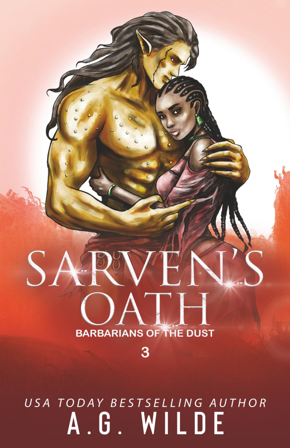 Sarven's Oath: A Fated Mates Alien Romance (Barbarians of the Dust)