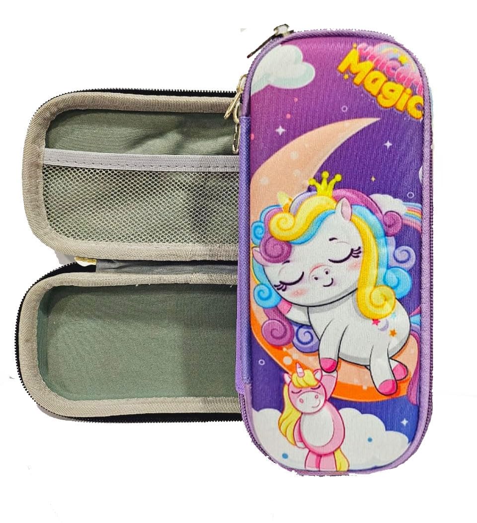 SHUDAUSHI 1 Piece Small 3D Uni Purple Canvas Pencil Pouch For Girls Pencil Case, For Girls Zipper Closer Geometry Box For Boys Return Gift For Girls (Uni) (B0CRHR56KK) Amazon Price History, Amazon Price Tracker
