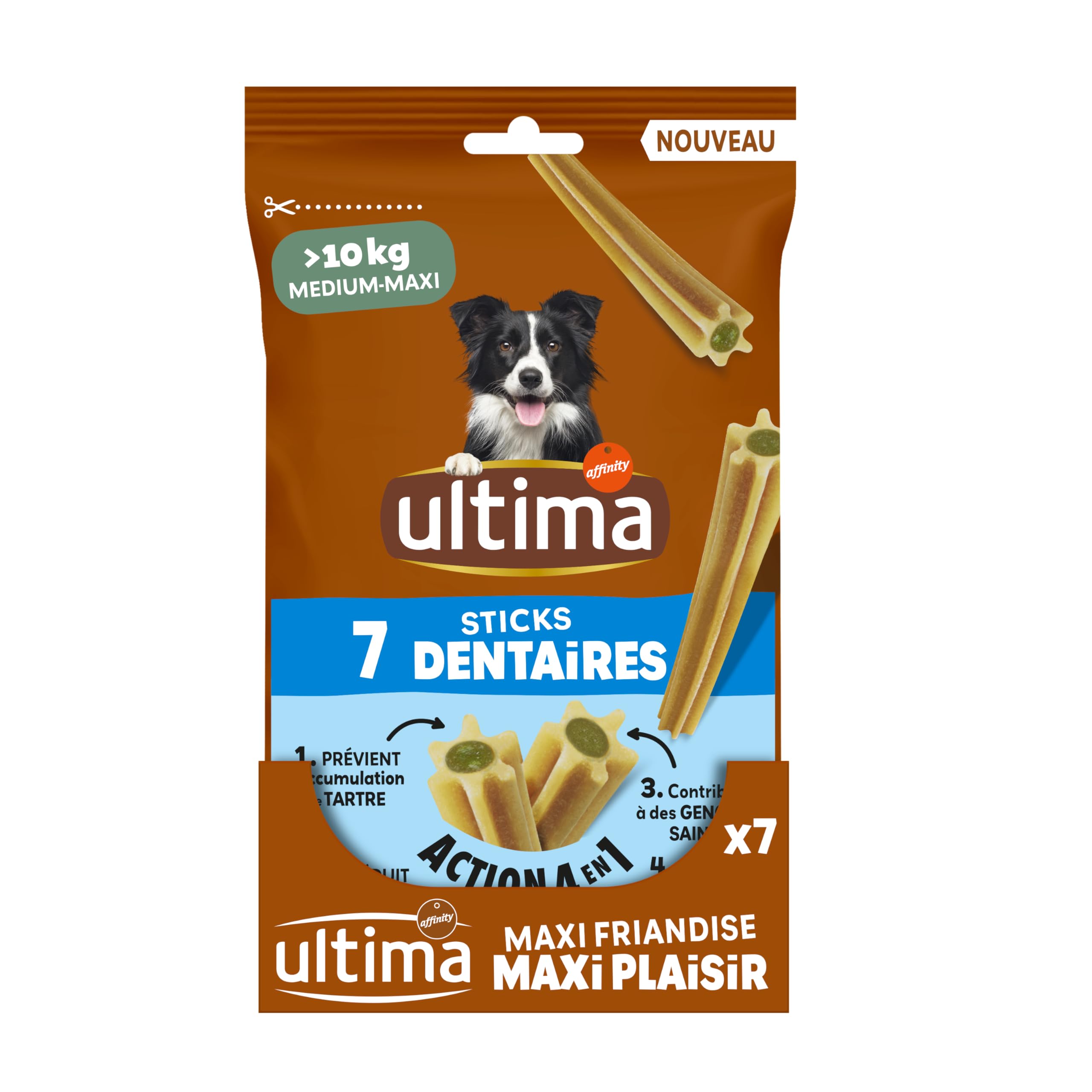 Ultima Friandises pour Chiens Adultes Medium & Maxi - Sticks Dentaires: Lot de 13 x 7-91 Sticks