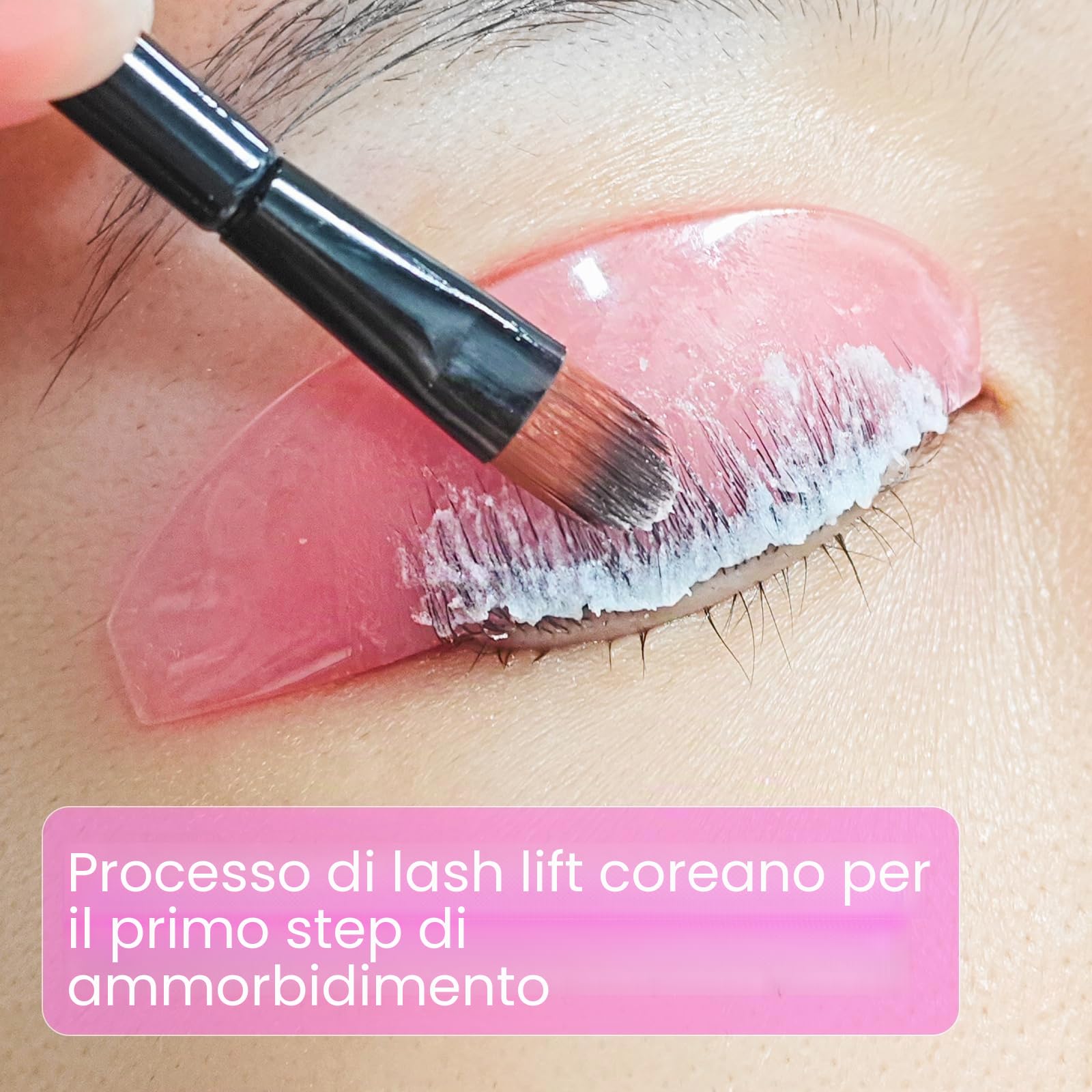 Bigodini Laminazione Ciglia, Bigodino per Ciglia Perm Pad, Solo per la Fase di Perm n. 1, Ultra Sottile e Appiccicosa, Molteplici Usi per il Salone (Rosa)