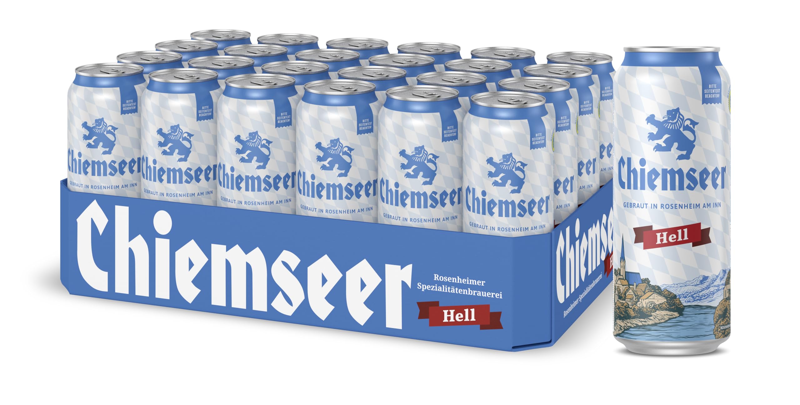 Chiemseer Hell • Helles Bier • 0,5L Dose, EINWEG (24x0,5l)