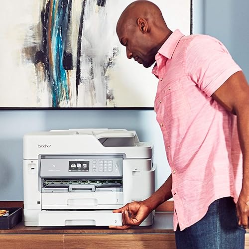 Vista 8 de Brother Impresora de inyección de tinta, MFC-J5945DW, InkvestmentTank Impresora todo en uno con impresión inalámbrica, dúplex, NFC y hasta 1 año