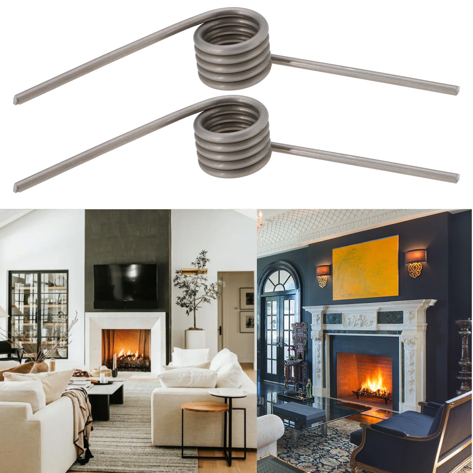 4 Molle Di Torsione In Acciaio Inox 304 - Per Porte Caminetti Scorrevoli, 2x15mm - Foto 3