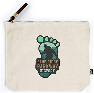 Lantern Press Tennessee, Bigfoot, Contour (100% Cotton Canvas Travel Accessory Go Bag)