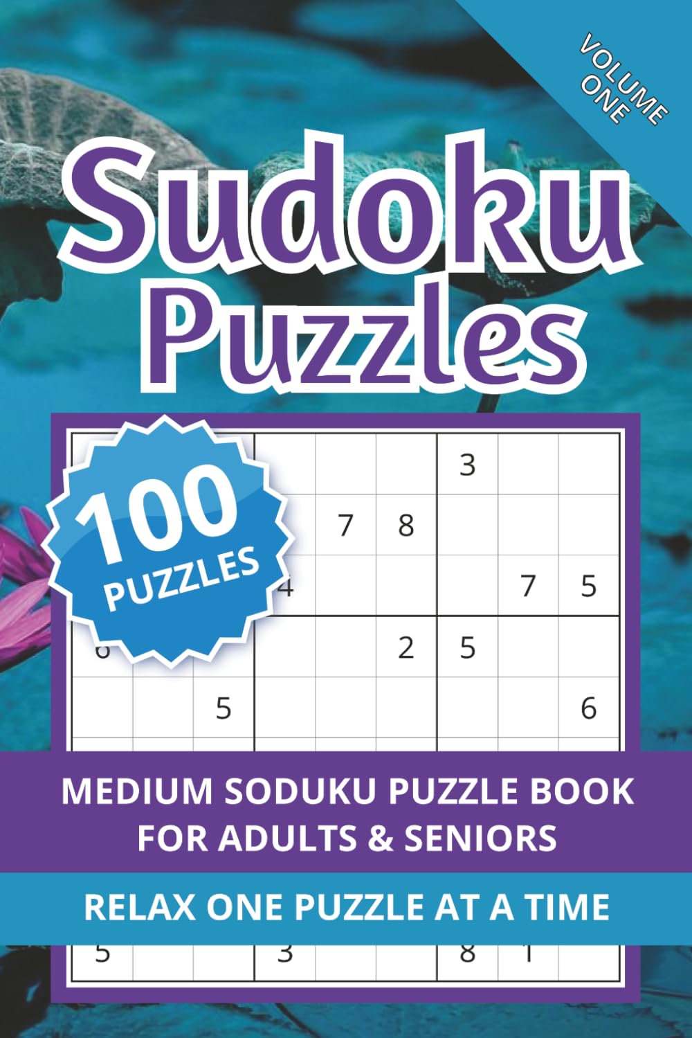 Sudoku Puzzles: 100 Medium Sudoku Puzzles with Solutions | Relaxing Brain Games for Adults & Seniors | Clear, Easy-to-Read Grids