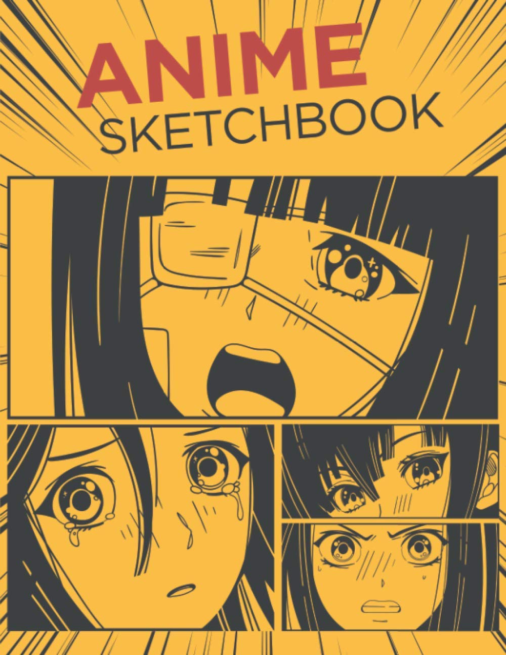 Anime Sketchbook: 151 Blank Sketch Pads for Drawing, and Practice How to Draw Anime and Manga, for Anime Lovers and Otaku