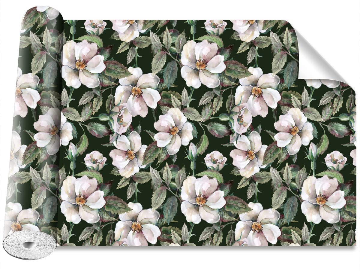 Papier peint roses sauvages Tulup 250x104cm pour décoration murale moderne