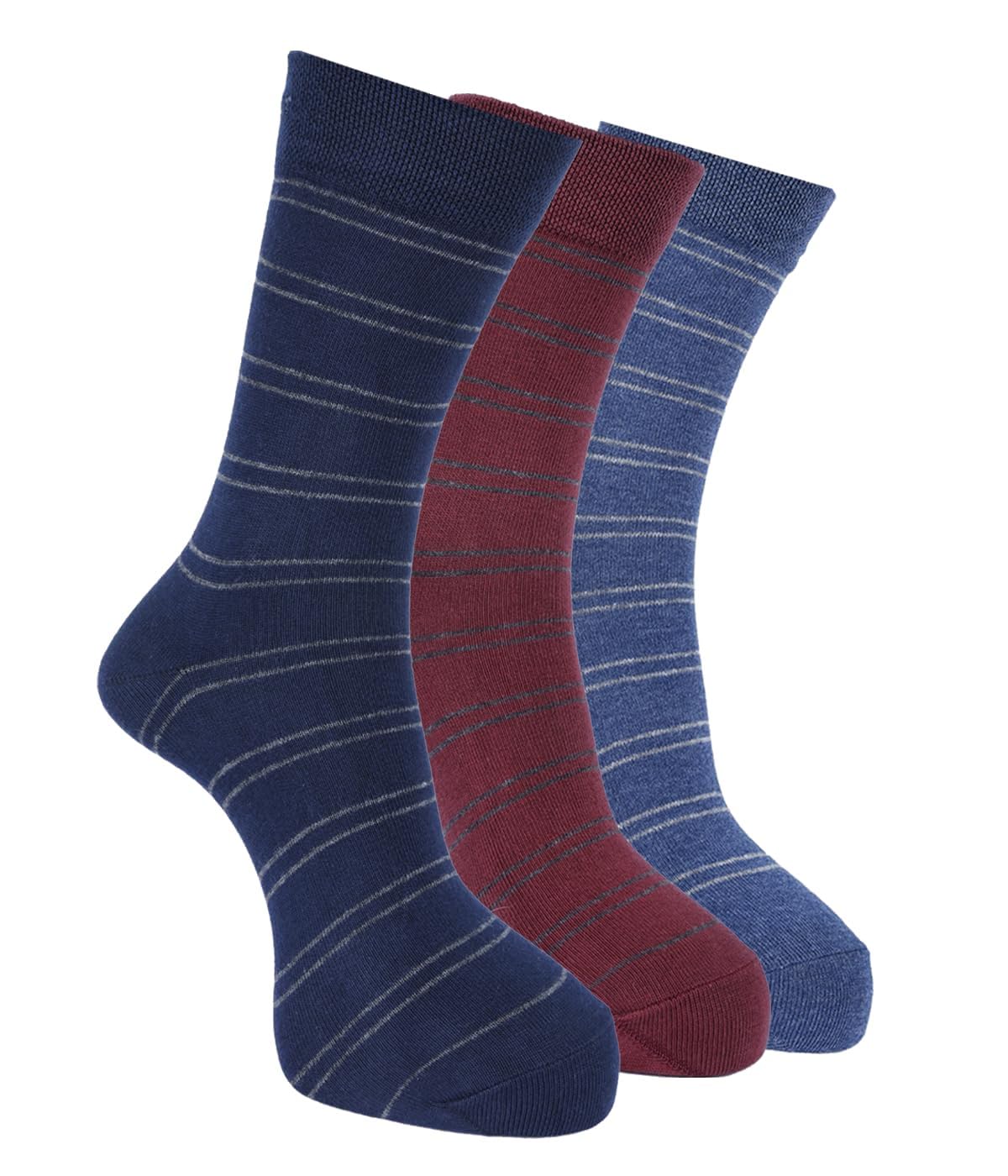 force nxt BY Dollar Full Length Cotton Comfort Socks for Men, Compact Cotton Stretch Crew/Mid Calf Length Socks (Free Size Pack of 3)-picture-19