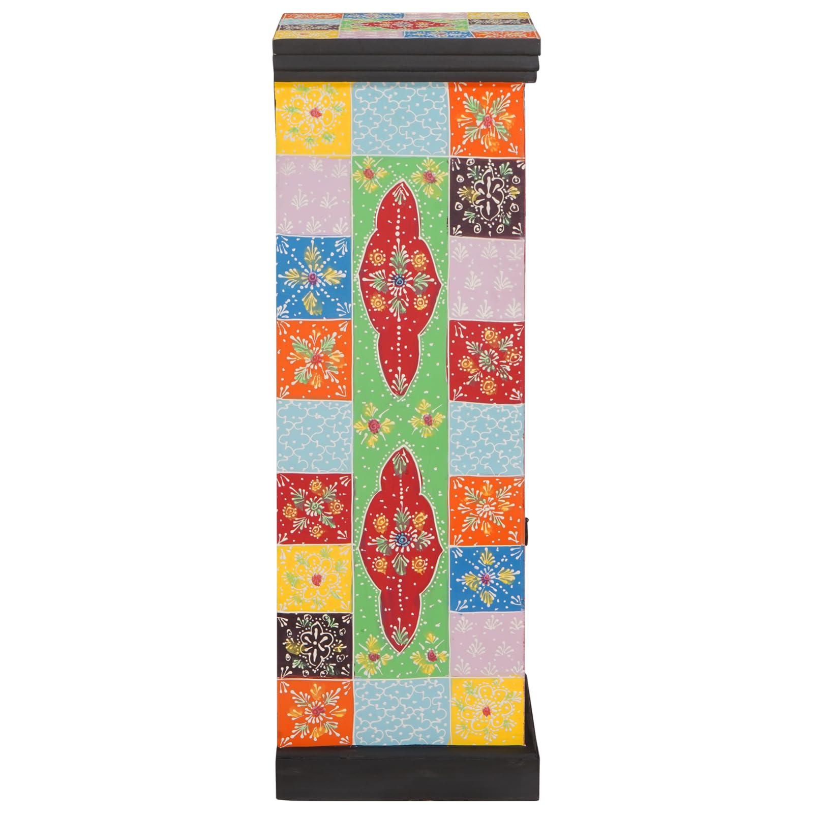 Kommode mit Regal Mehrfarbig 30 x 30 x 90 cm Massivholz Mango Model4017585