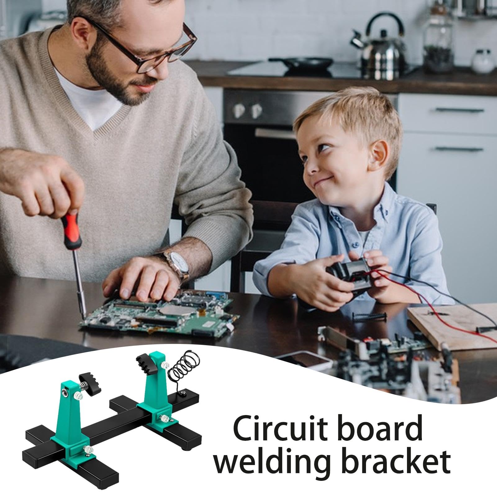 SN-390 Support De Carte De Circuit Imprimé Réglable Pour Soudure Et Montage Avec Pince Outil De Réparation Rotation à 360 Degrés