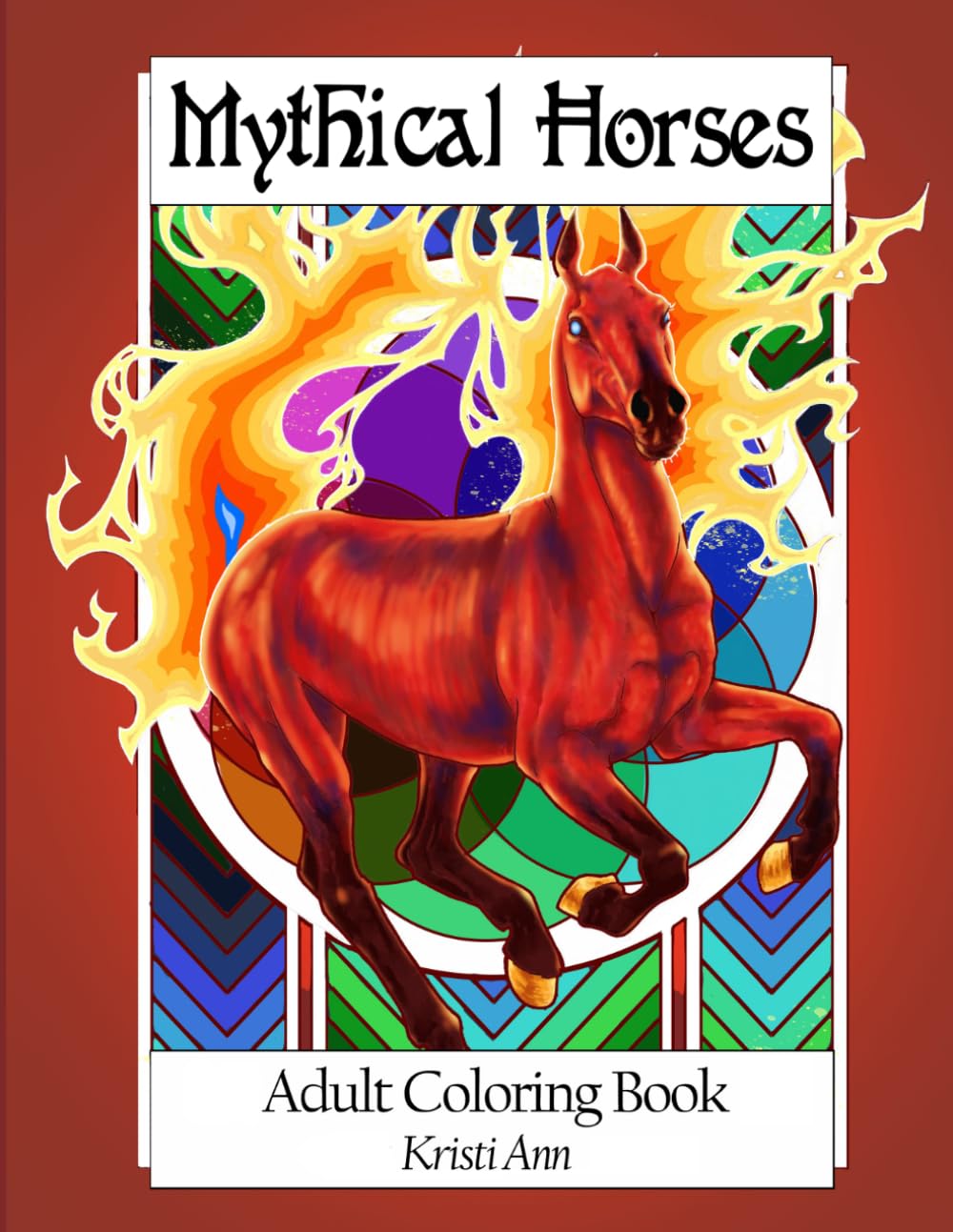 Mythical Horses: Magical Adult Coloring Book