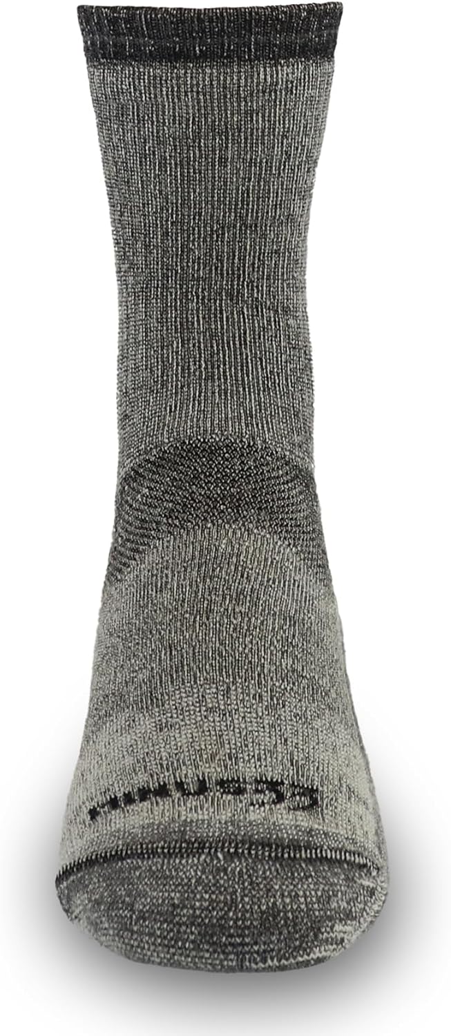 USA Made - Heavyweight Merino Wool Crew Socks - Hiking Socks - Mountain Heritage