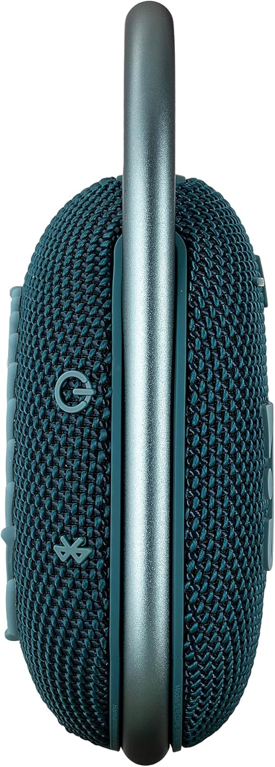 JBL Clip 4 Portable Bluetooth Speaker with Built-in Carabiner | Compact Wireless Waterproof IP67 Speaker for Travel and Outdoors| Bold Sound, Long Battery Life (Blue) + USB Adapter + Microfiber Cloth - Image 5