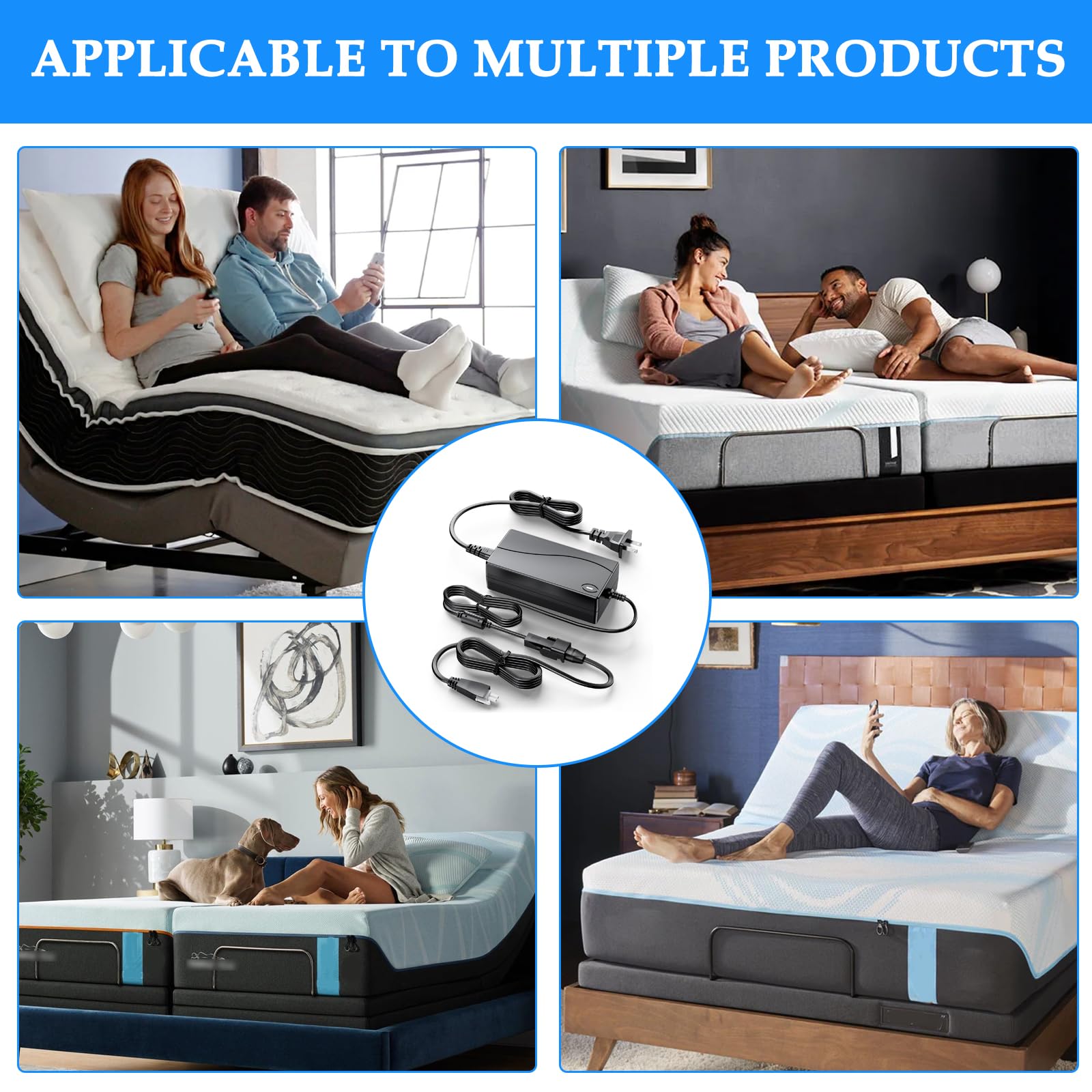 Sealy Adjustable Adjustable Bed Base Replacement Power Cord Parts ...