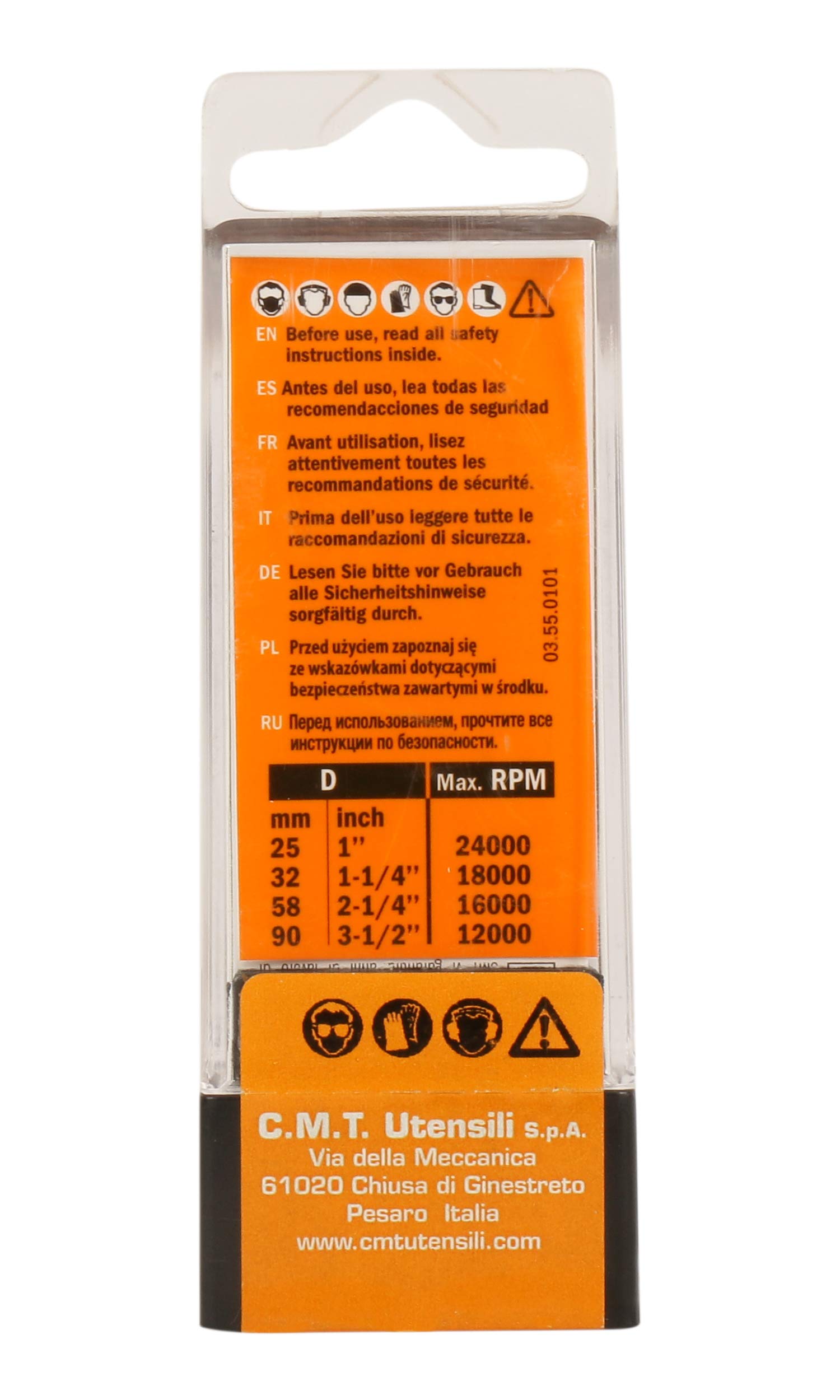 CMT Orange Tools 938.254.11 gereedschappen, Grigio/Arancio