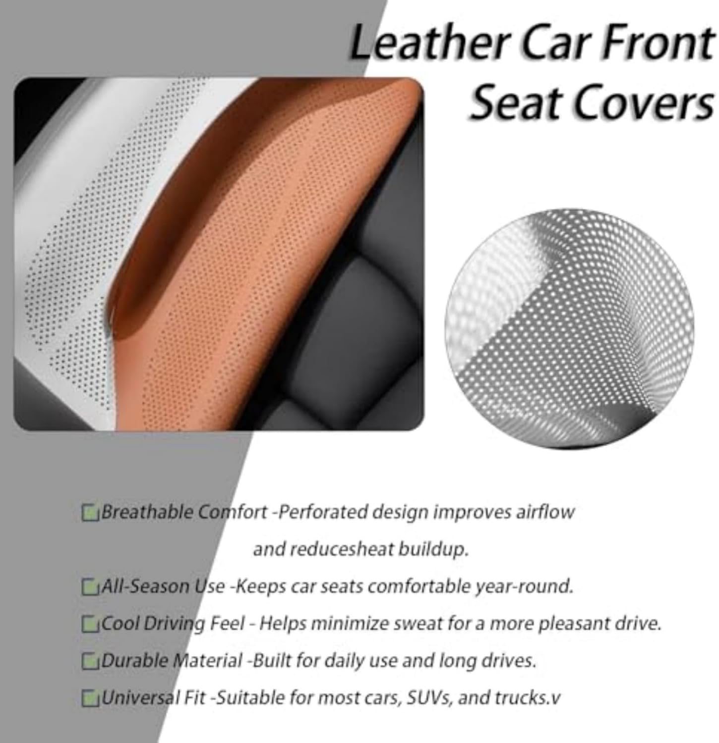 Car Seat Covers for Golf-VII,Breathable Perforated All-Season Universal Seat Protectors,Nappa Waterproof seat Cushion Pad,A/Red-Backrest Cushion