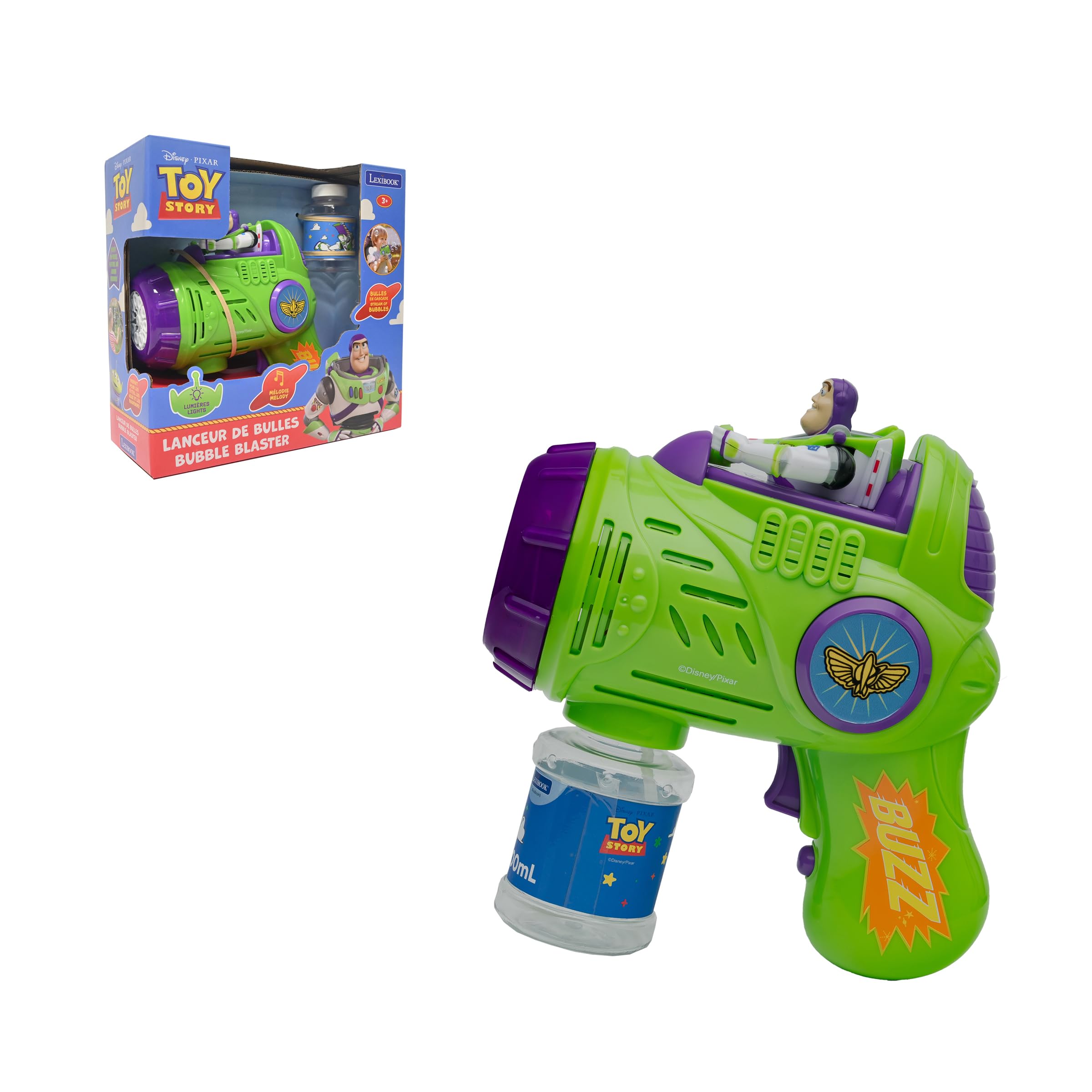 Lexibook, Toy Story Electronic Bubble Launcher, PRB30TS