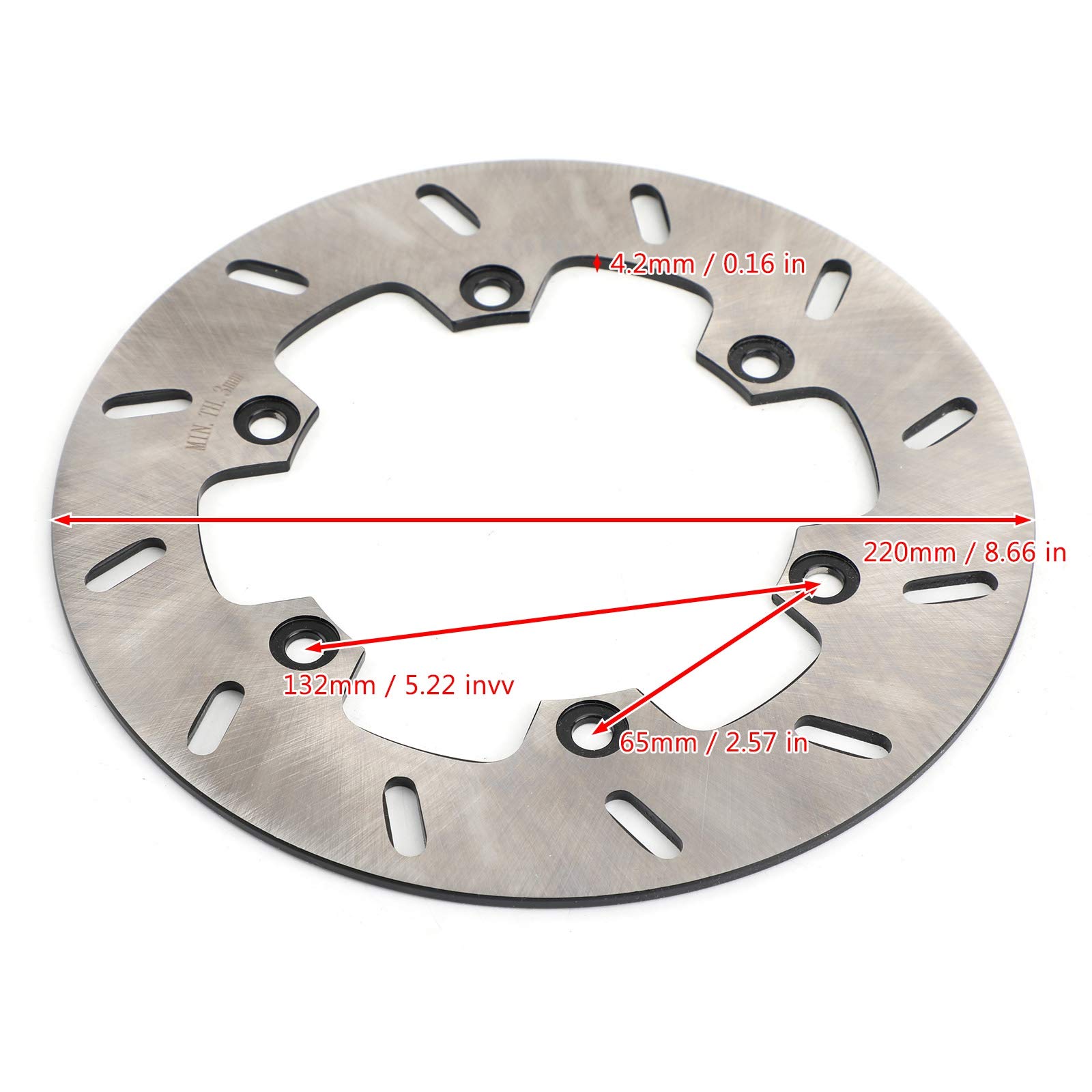 Bruce & Shark Rear Brake Disc Rotor für Yamaha DT 125 R RE RH WR TDR 125 TT250R TTR250 93-14