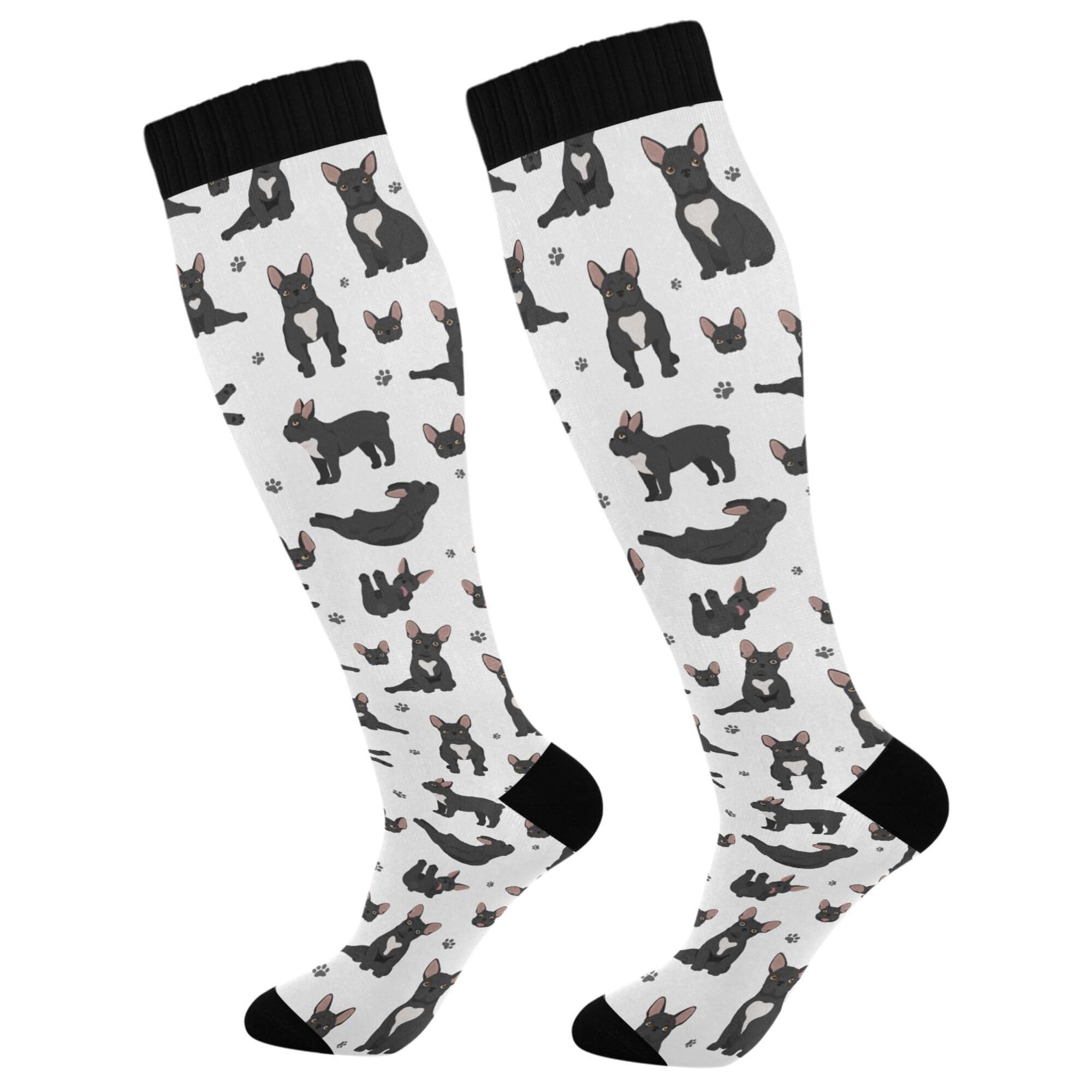 Fisyme Socks for Women Men Warm Comfort Athletic Crew Running Hiking Cycling Compression Socks