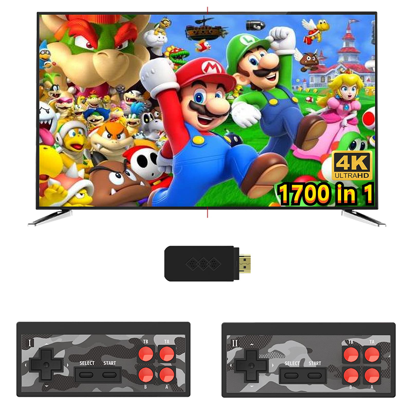 VLANMON 新品 Retro Game Console NES Classic Edition System Plug and Play TV Games with Wireless Controller, NES Classic Game...