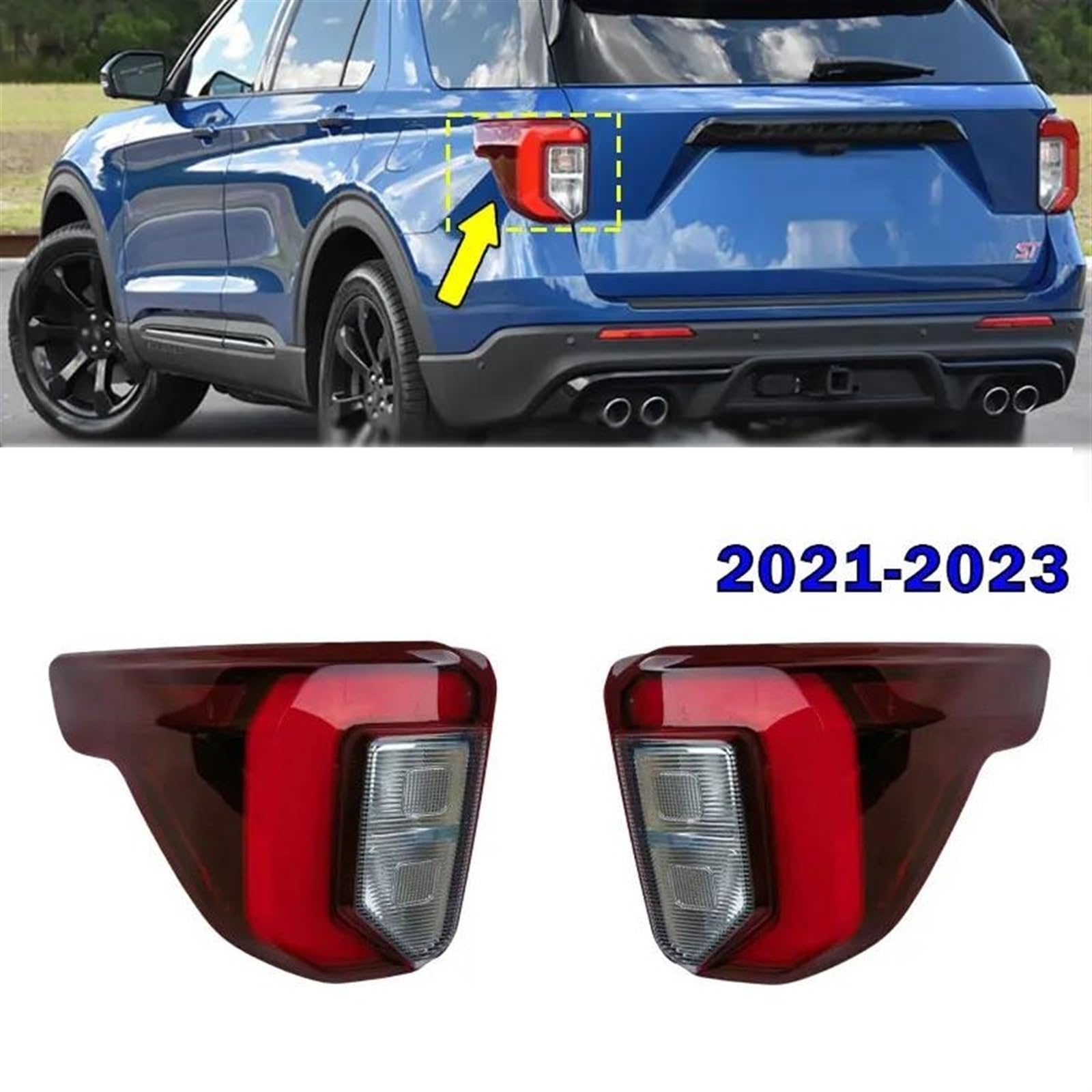 For 2020-2022 2023 Ford Explorer Left Or Right LED Tail Light Rear Lamp Brake