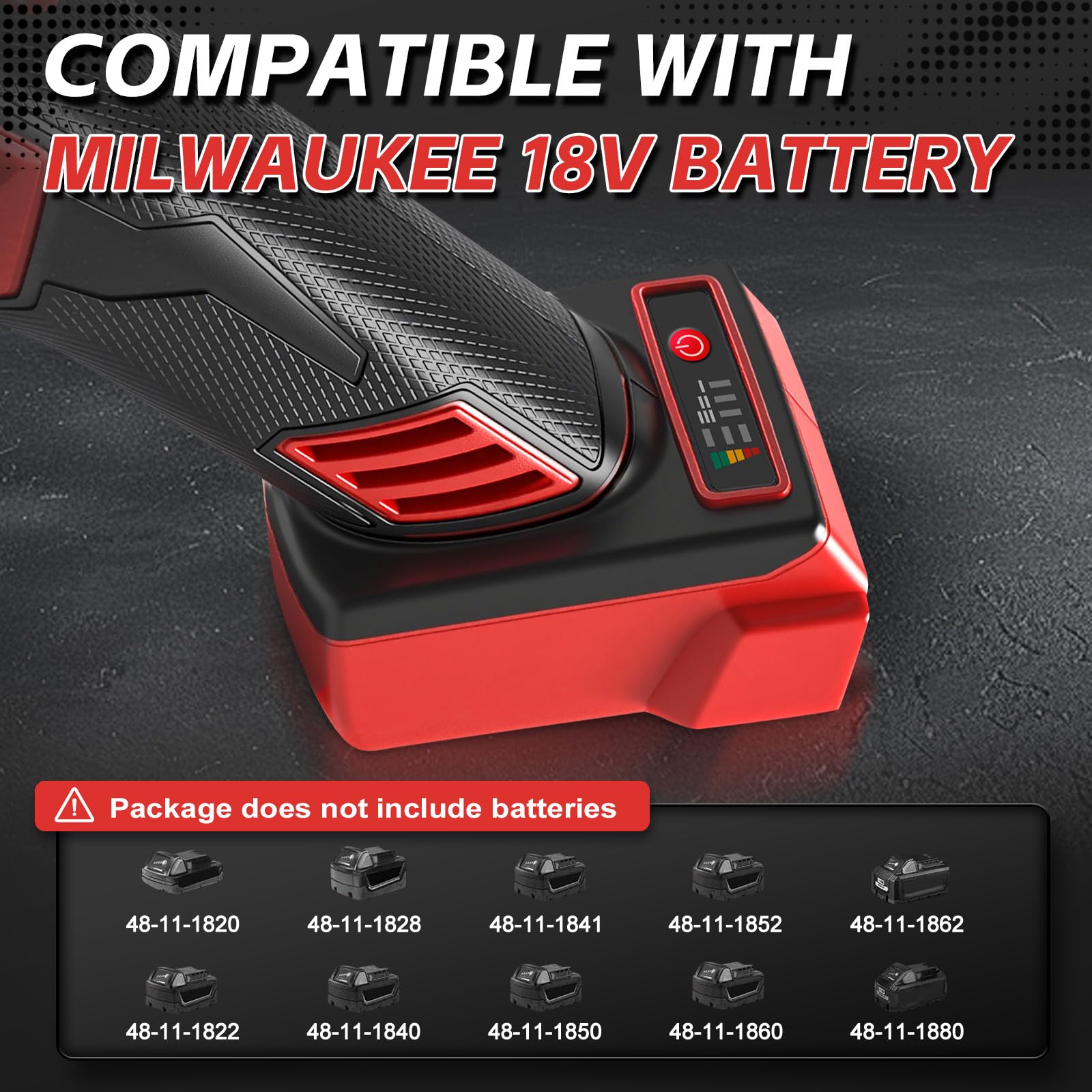 Akumulatorowa szlifierka kątowa do Milwaukee 18 V, 125 mm, bezszczotkowa, 3 prędkości, 12 000 obr./min z 4 M14 do 5/20,3 cm-11 wrzeciono, akumulatorowa szlifierka kątowa do cięcia, szlifowania i
