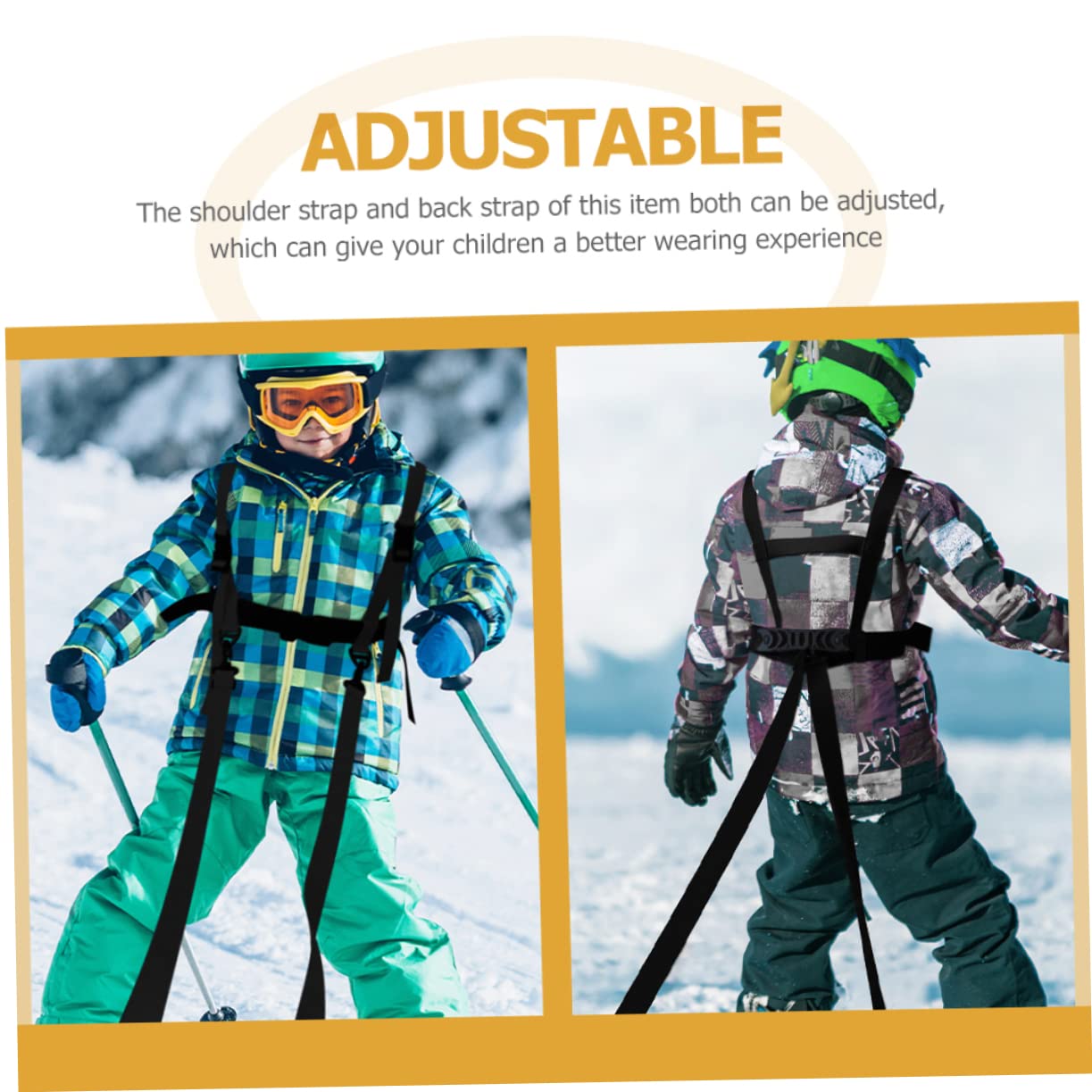 Skiing Safety Harness Boys and Girls Skiing Supply Ski Trainer Harness for Boys and Girls Skiing Balance Belt