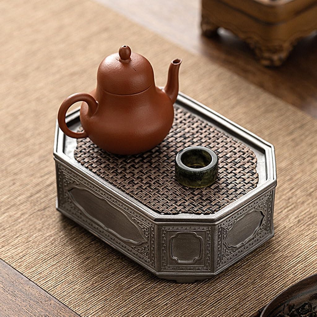 Bandeja de té Kung Fu estilo chino, almacenamiento de agua para el hogar, bandeja de té seco, pequeña, retro, para el hogar, oficina, bar