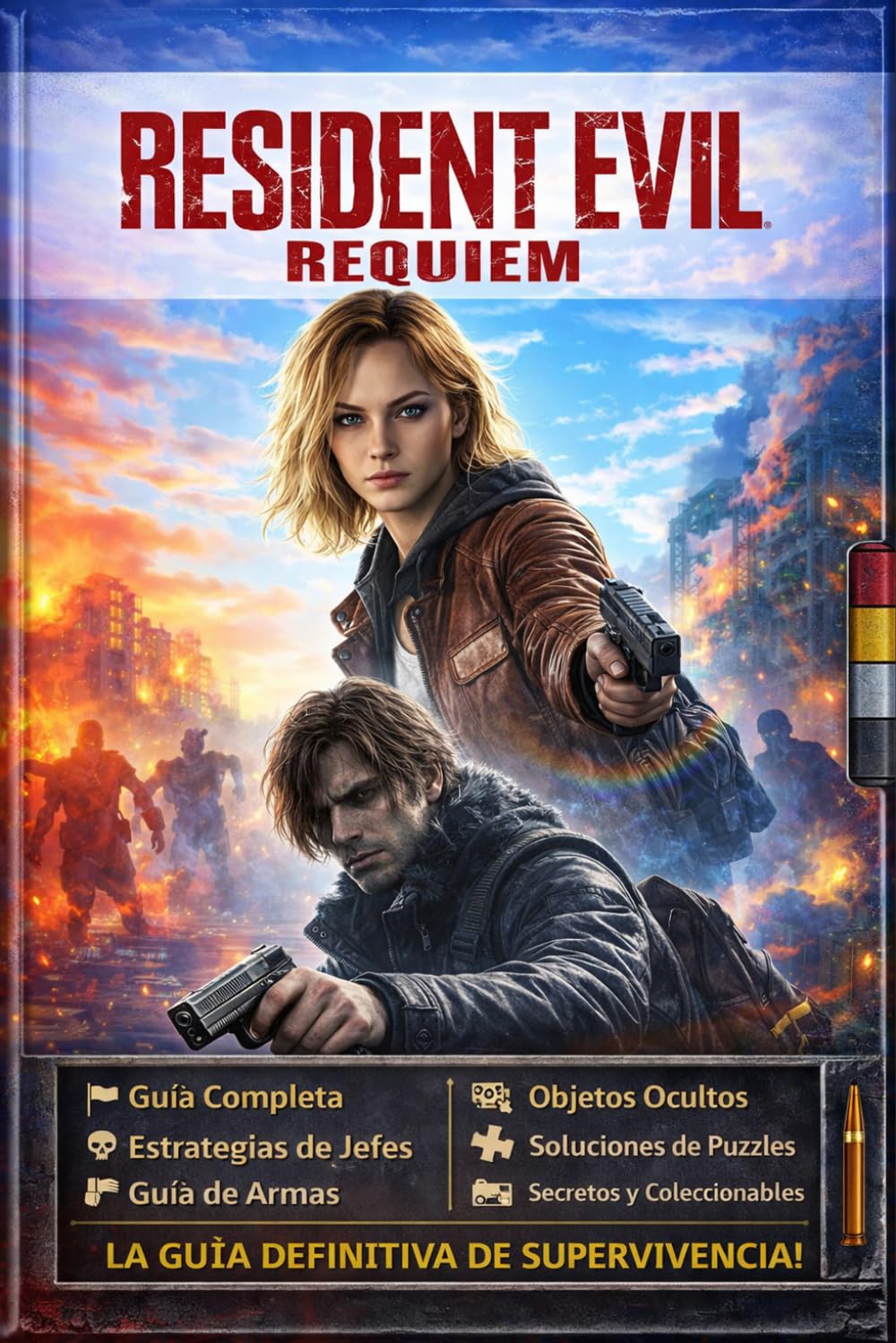 Resident Evil Requiem GUÍA DEFINITIVA DE SUPERVIVENCIA: Solución Oficial Completa, Consejos, Estrategias Contra Jefes, Ubicación De Objetos, Coleccionables y Secretos Ocultos