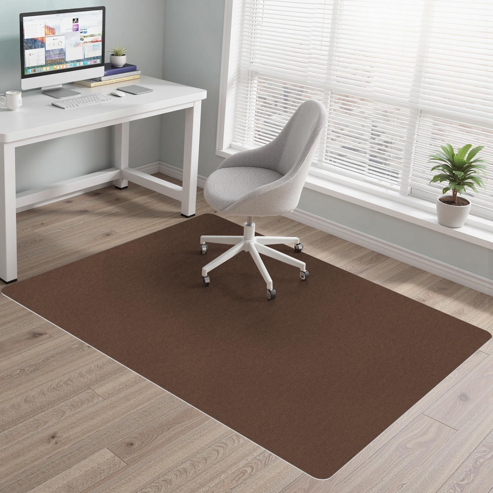 Office Chair Mat for Hardwood Floor 40 x 48 Desk Computer Chair Mat Under Desk Rug Large Anti-Slip