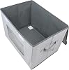 Cajas de almacenamiento de tela Univivi con tapa para estantes, paquete de 4, gris, 17 x 12 x 12 pulgadas, con asas y ventana, plegables, para hogar, oficina y dormitorio 7