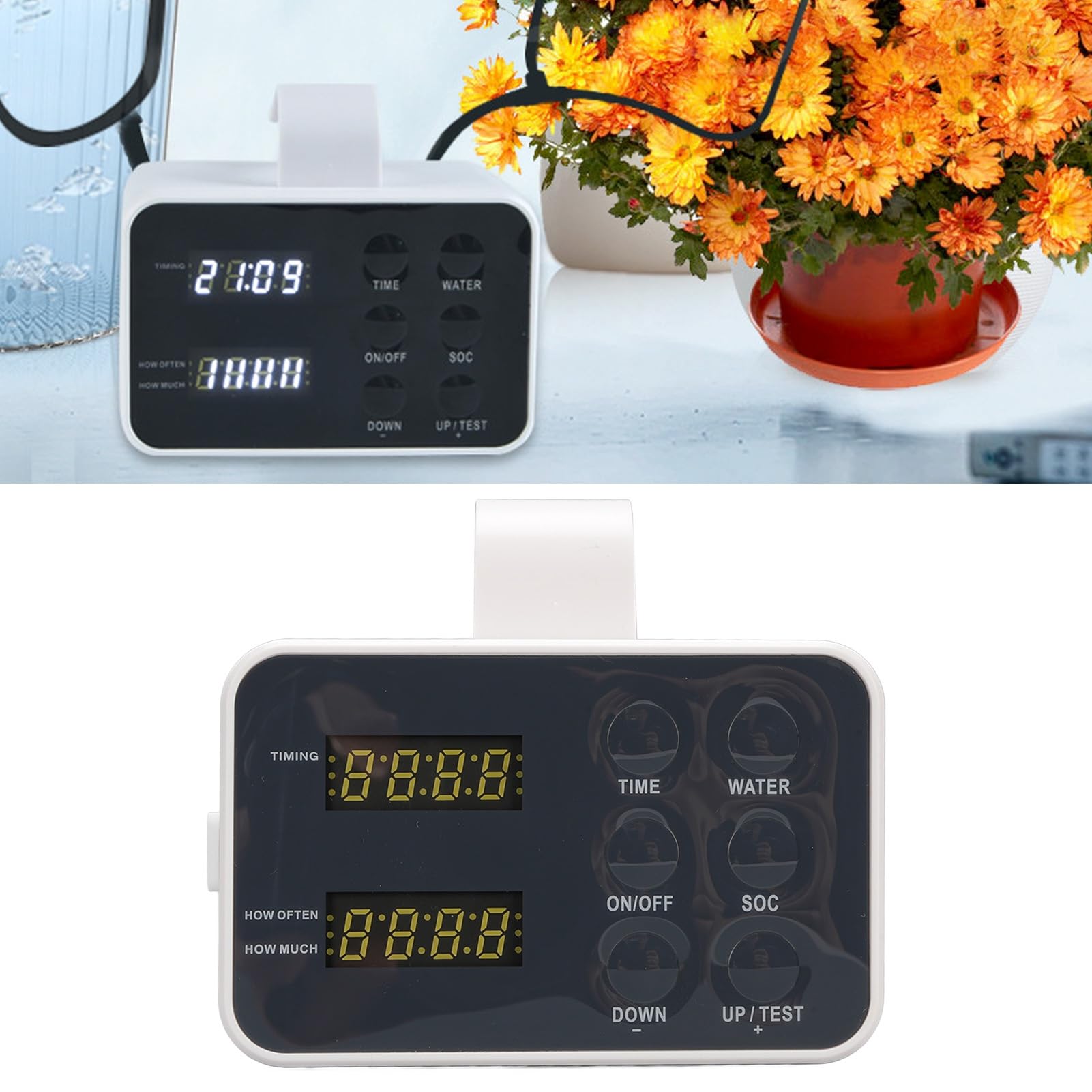 Kit de Riego por Goteo Automático Dispositivo de Riego de Plantas Eficiente Programable para Plantas en Macetas y Jardines Interiores Hecho de ABS Duradero