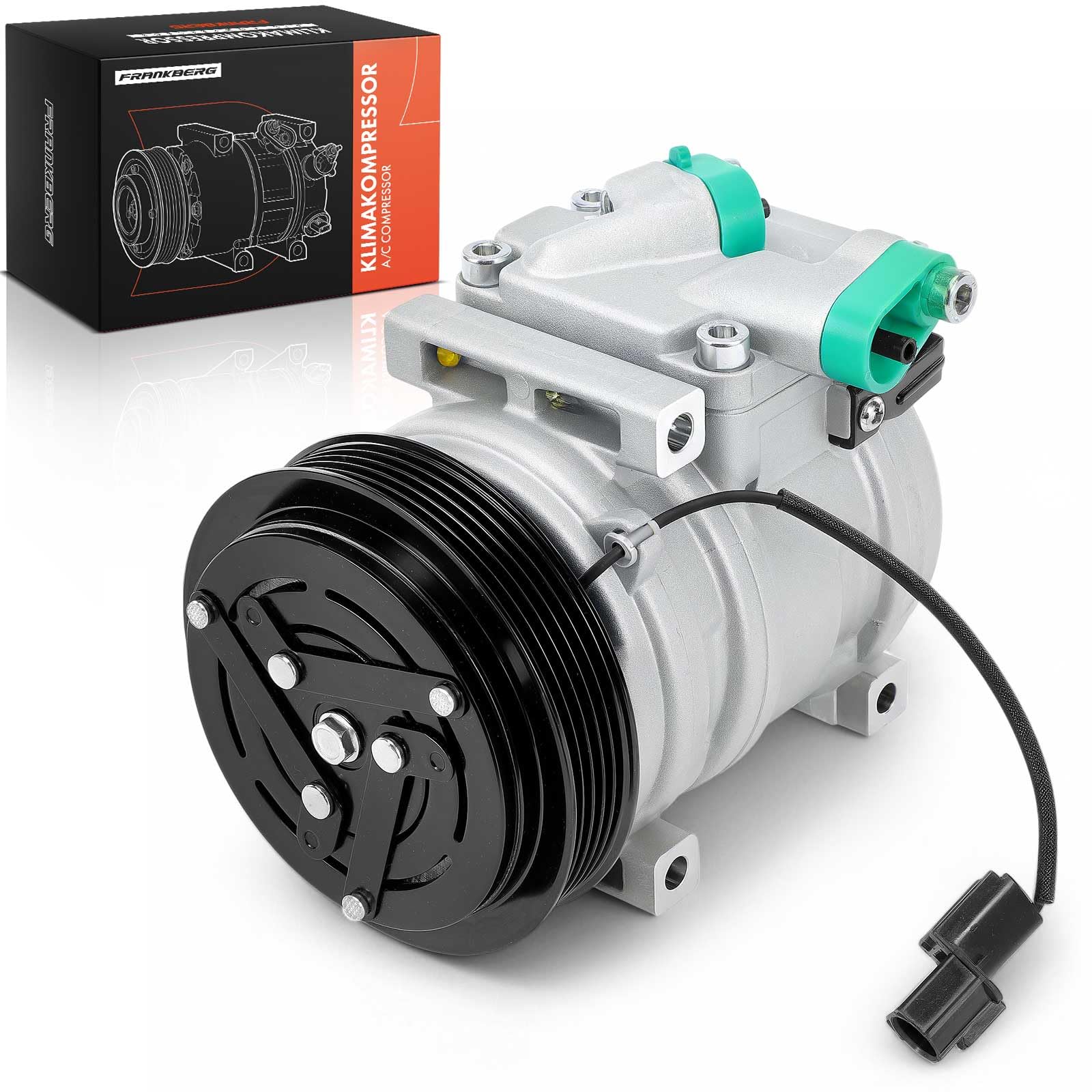 Frankberg Compressore aria condizionata con frizione Benzina Compatibile con Picanto TA Replace# 977011Y100, compreso l'olio preconfezionato