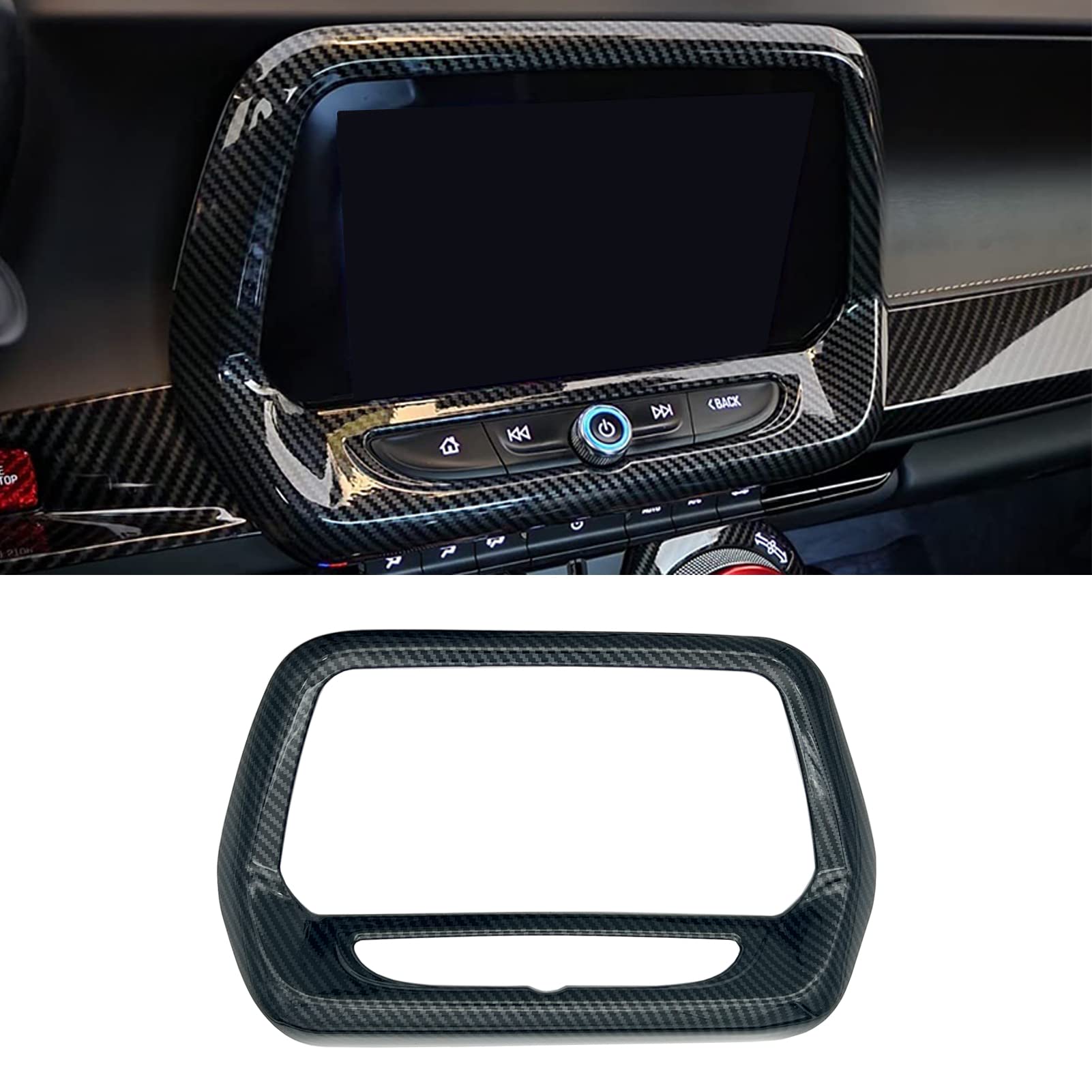 Carbon Fiber Grain Interior Trim Kit For 2017-2021 Chevy Camaro – 4 Pieces