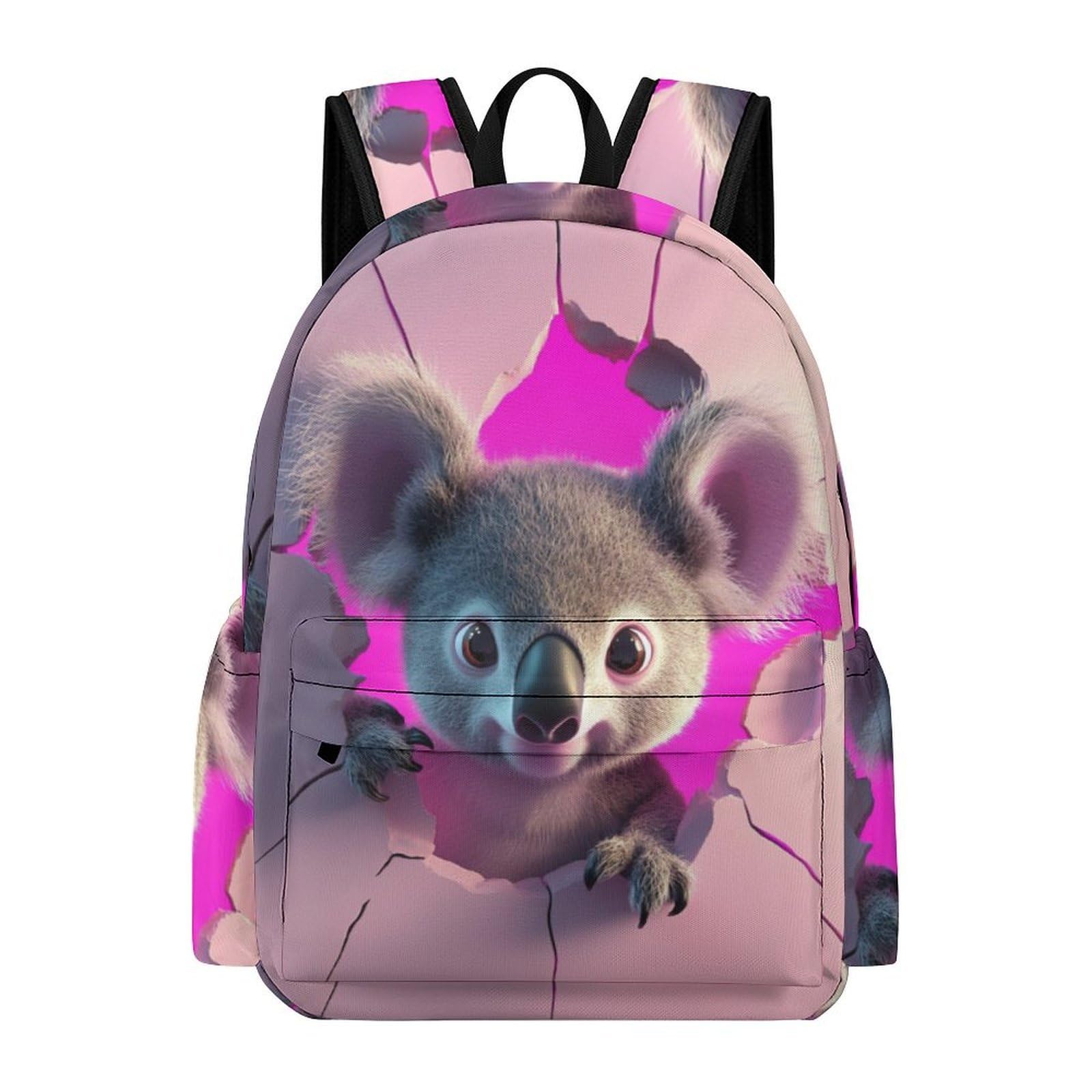 TPISLI Students Koala Illustration Daypack for Boys Girls Year 5-9 Primary Secondary Large Capacity Animal Design Fashion School Bag for Outdoor Use New Term Gift, Roomy Book Bag