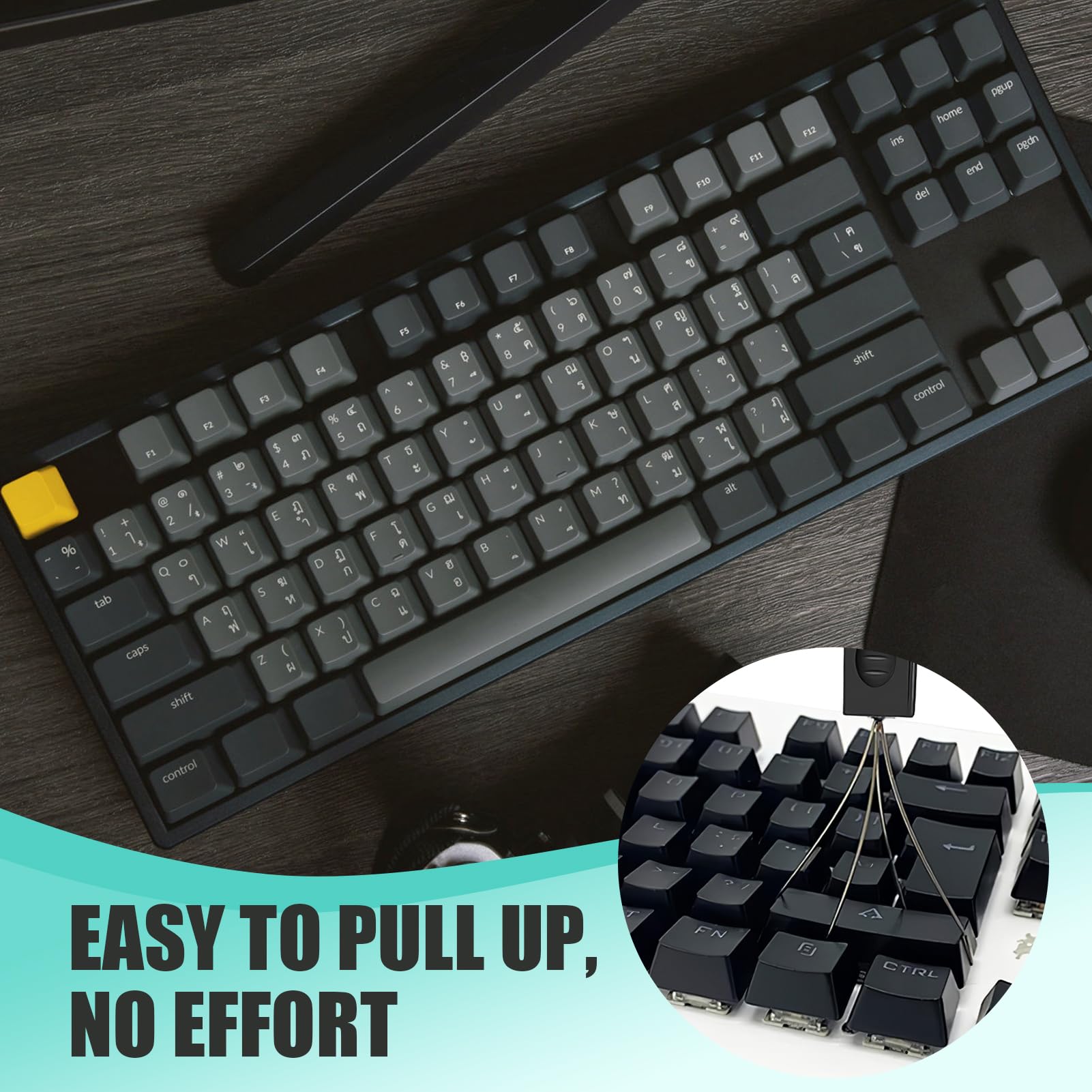 Kit 7 Pezzi Per Pulizia Tastiere - Estrattori, Pinzette E Spazzole Per PC E Laptop