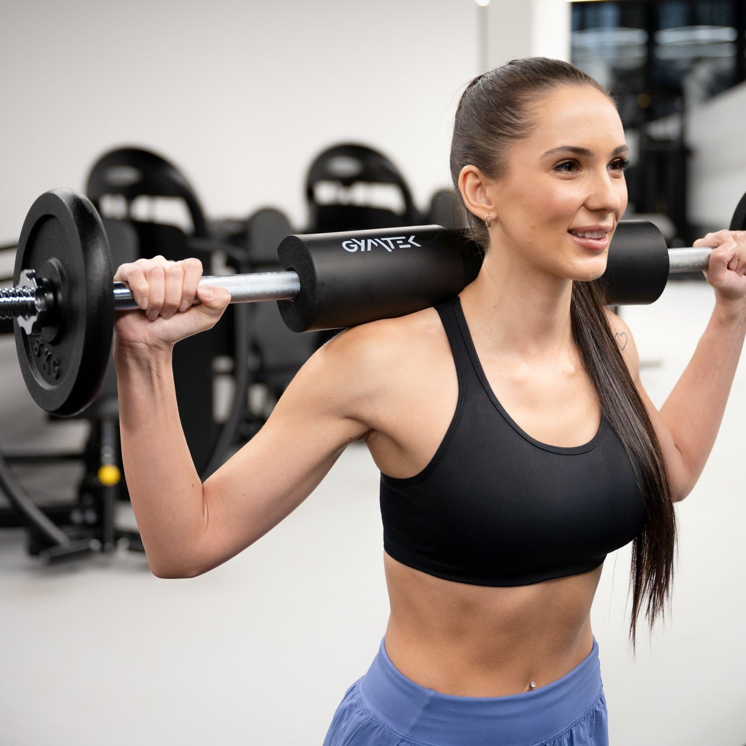 Gymtek Korte Halters – Lange Halterstang 150cm Lengte - 30mm – Krachttraining - Fitness Gewichtheffen – Halterstang – Halter - Gehard Staal – Stervergrendelingen