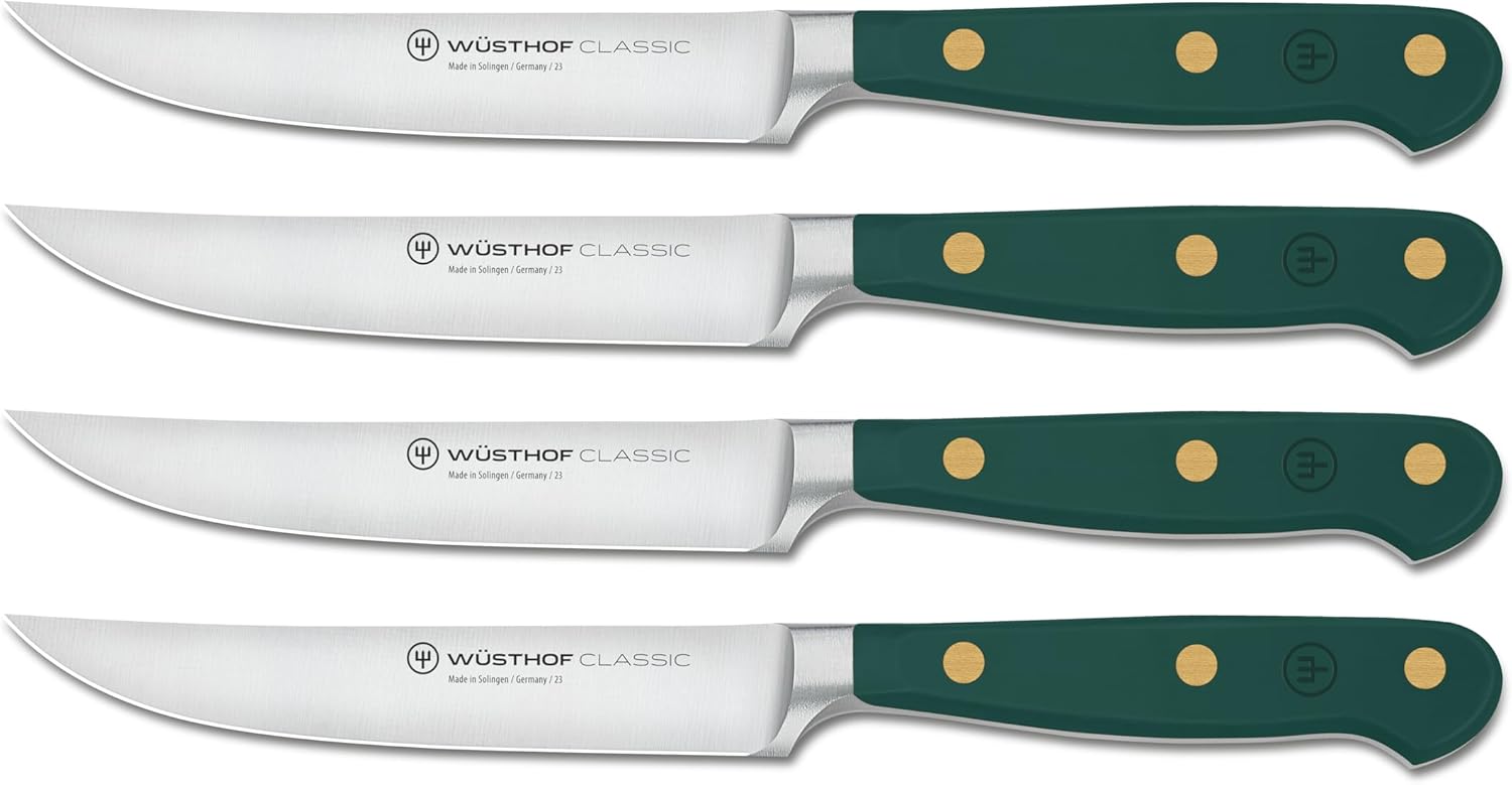 WÜSTHOF Classic Fresh Rosemary 4-Piece Steak Knife Set