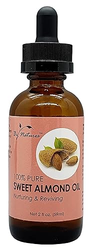 Aceite de almendras dulces 100% puro, 2 onzas líquidas (paquete de 2)