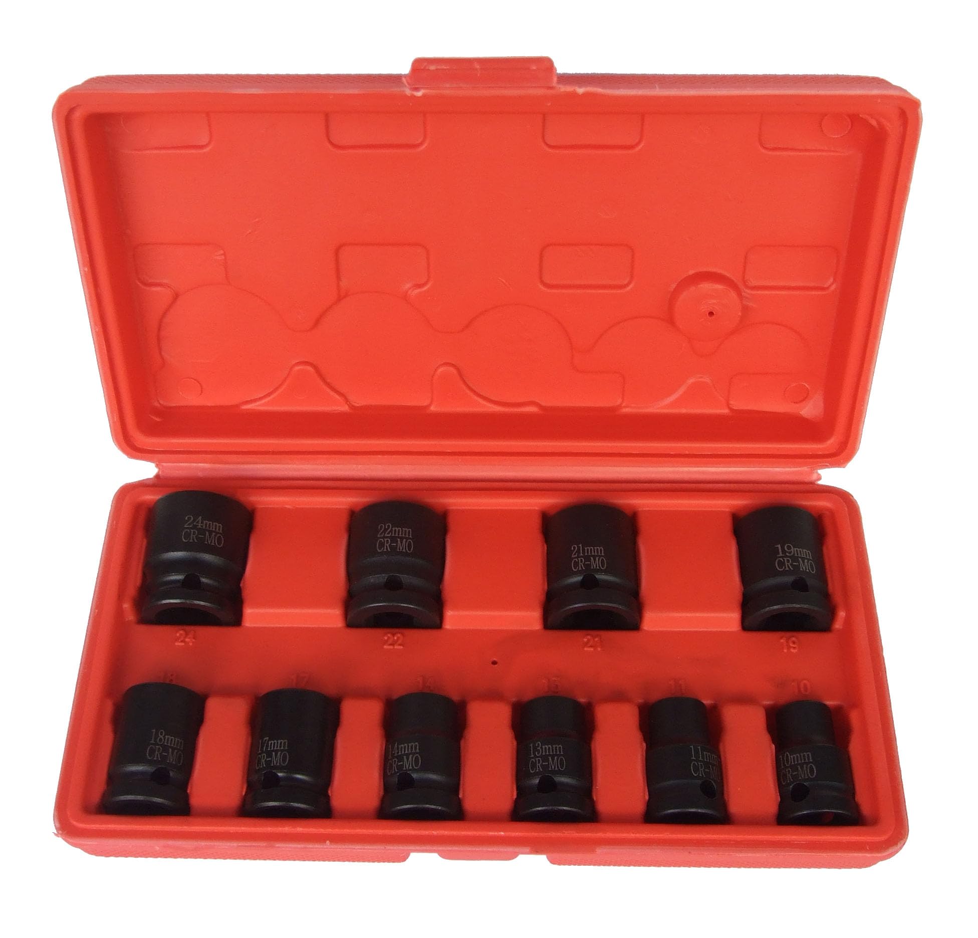 Hilka Silver Tools 01150210 Pro Craft Impact Socket, 1/2-Inch, Set Of 10 Piece