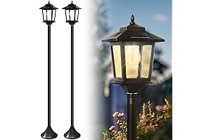 PASAMIC Outdoor Light Pole Post for Solar Lamp