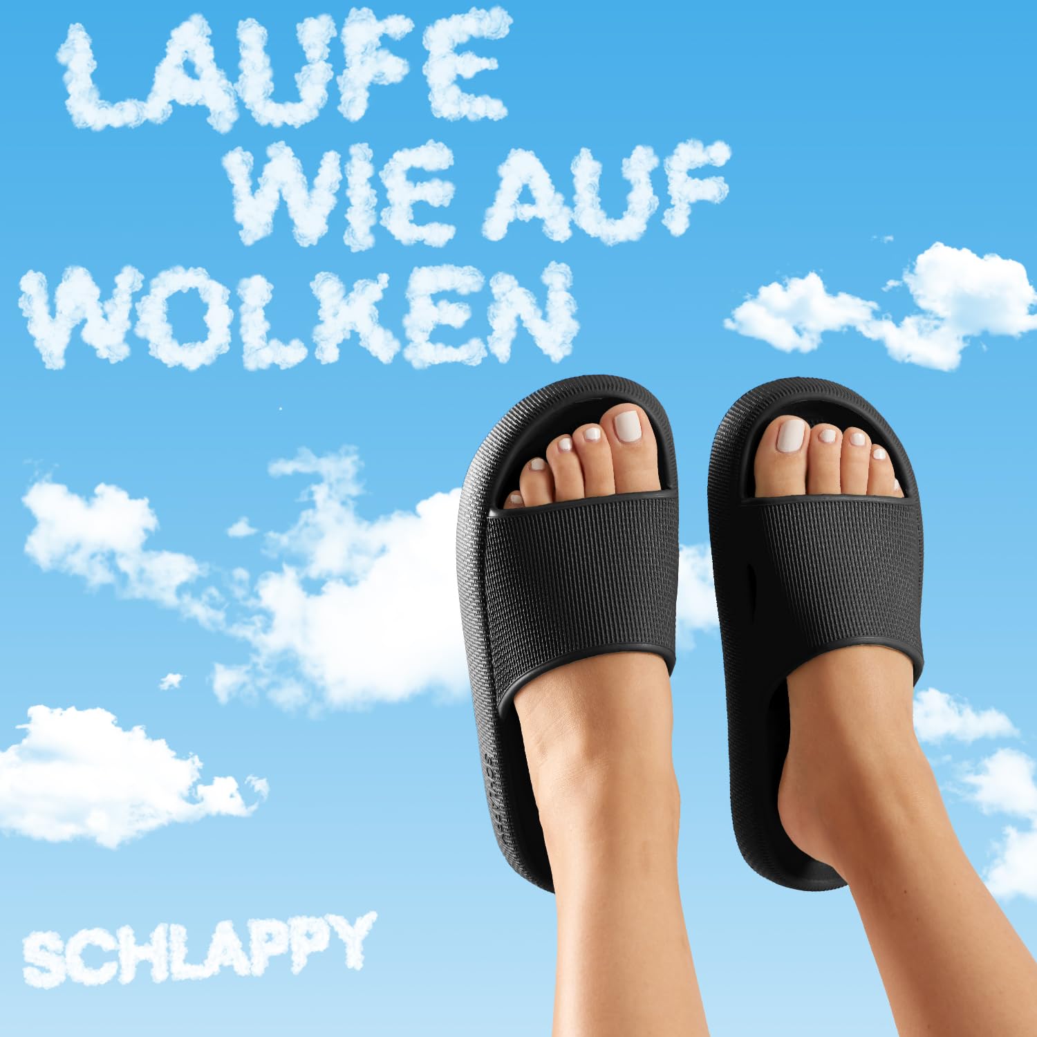 SCHLAPPY™ Original Badeschuhe für Damen&Herren, Badelatschen&Wolkenschuhe 100% Plastikfrei, Wasserfest&rutschfest - 4