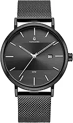 Relógio Masculino De Pulso Minimalista Quartzo Analógico Aço Inoxidável 40mm Vanglore Selecty 3288a