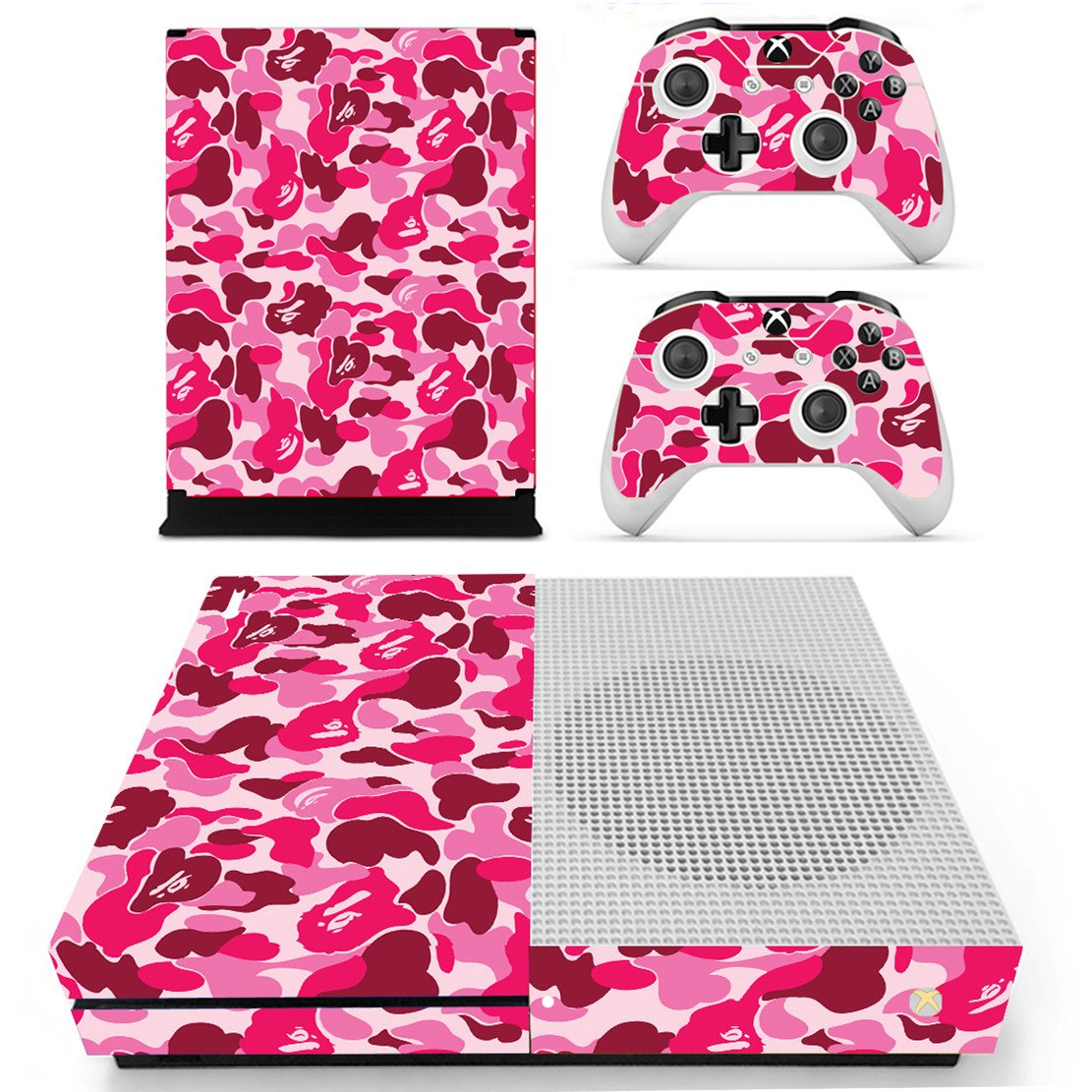 DOTBUY Vinyl Decal Full Body Skin Sticker For Microsoft Xbox One S Console And 2 Controllers And Kinect 2.0 (Carbon Fiber Black) — view 33