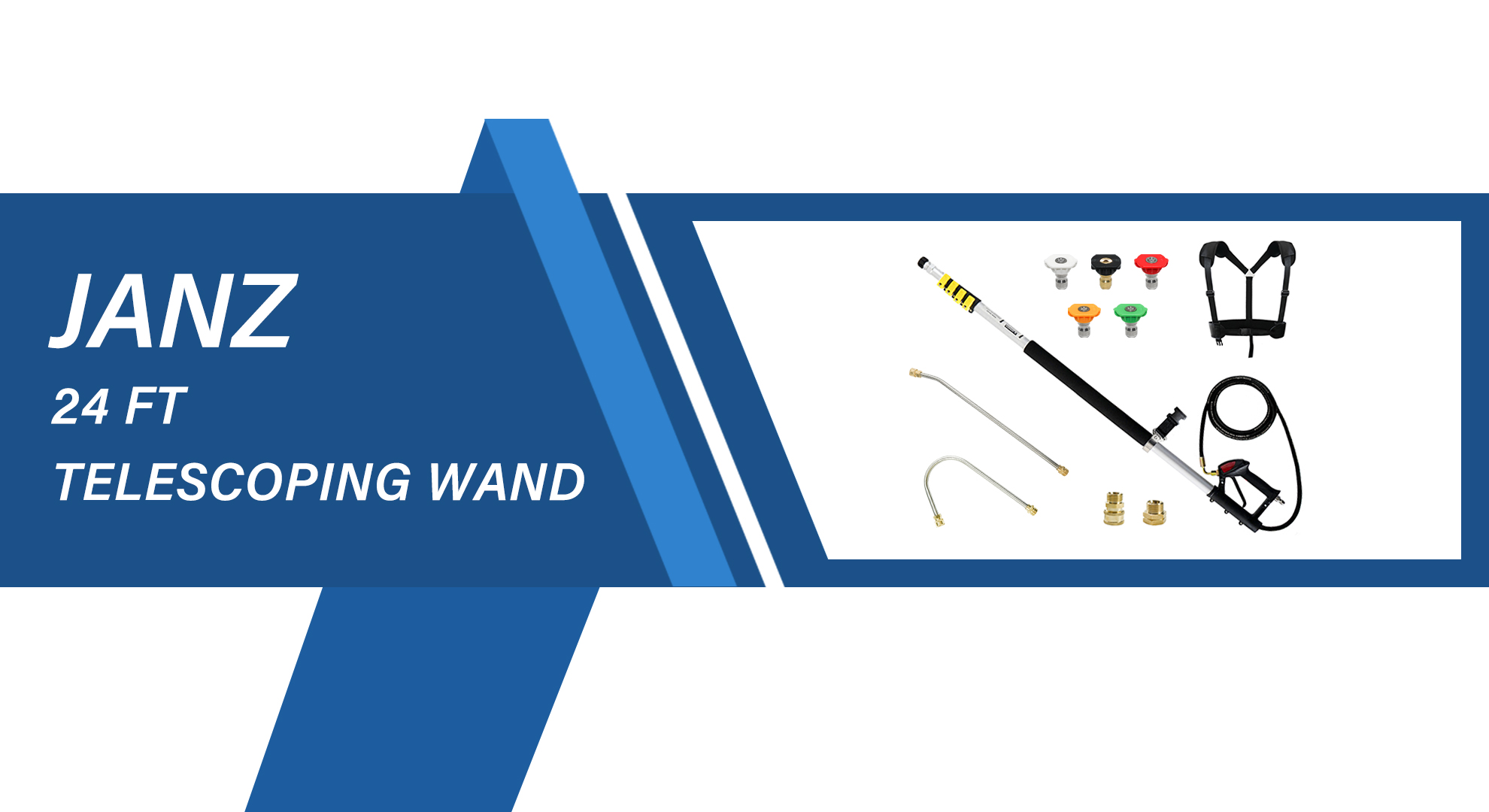 Amazon.com: janz Aluminum 24 FT Telescoping Pressure Washer Wand