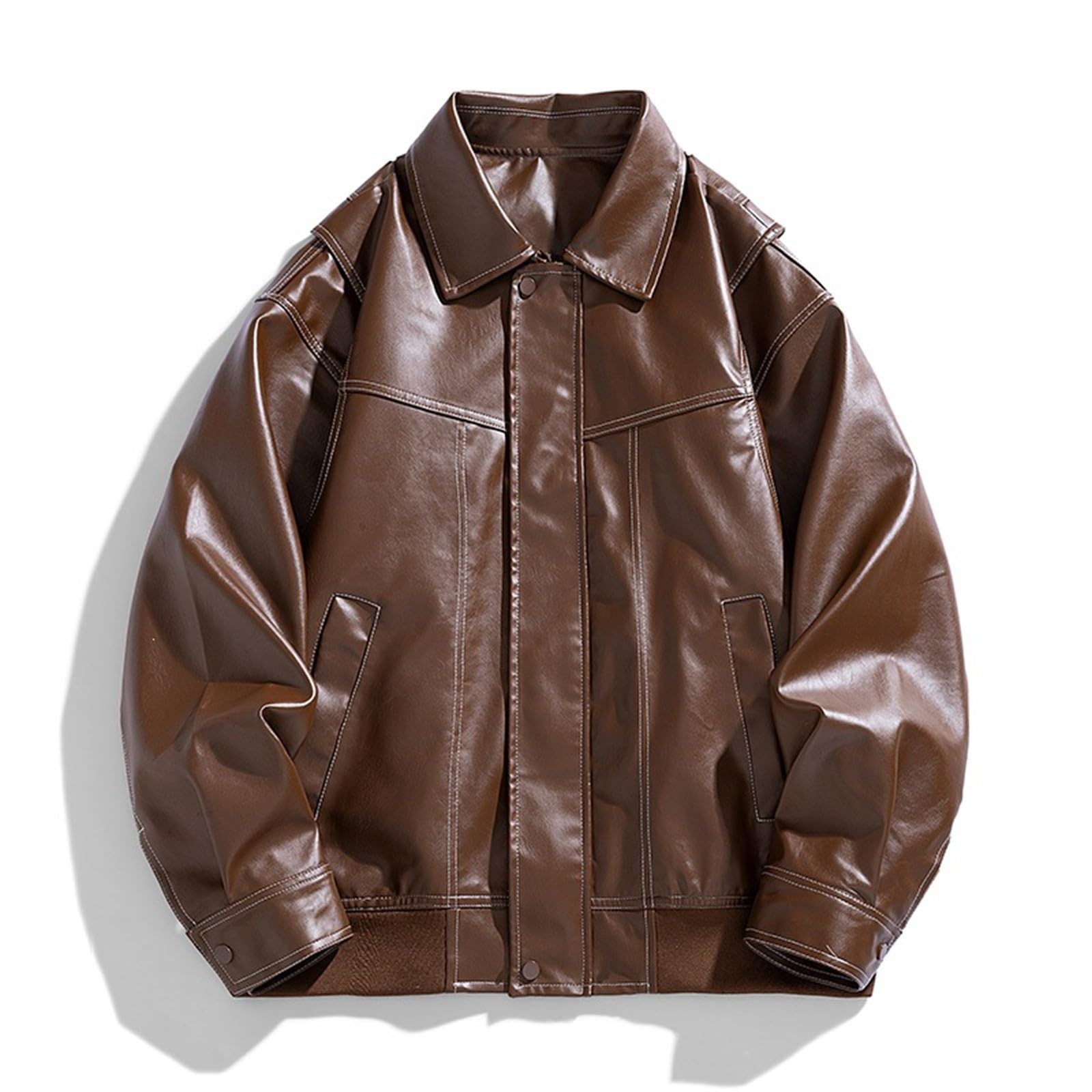 Generisch Sweatjacke Damen Sommer Lässige Herrenjacke mit Umlegekragen, Wolljacke für den Alltag, bequeme Passform, Herbstjacke Herren