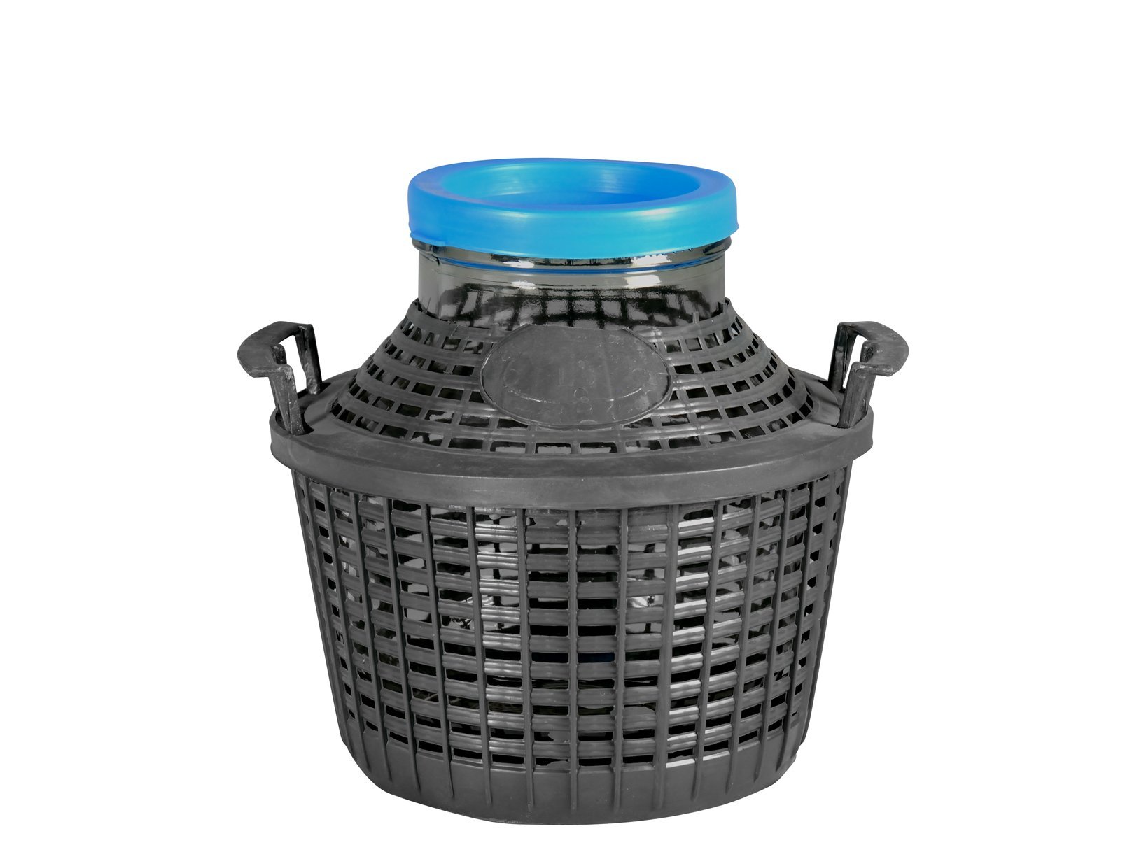 Damigiana Vetro 15 Litri Con Cestello Plastica - Bocca Larga Per Fermentazione Vino O Birra - Foto 7