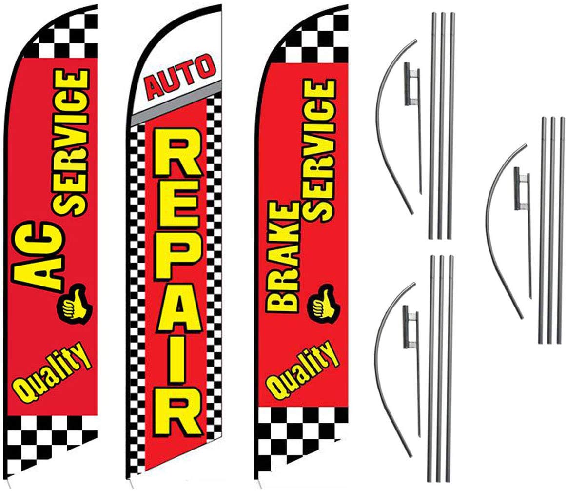 FFN Auto Repair Feather Flag Kit