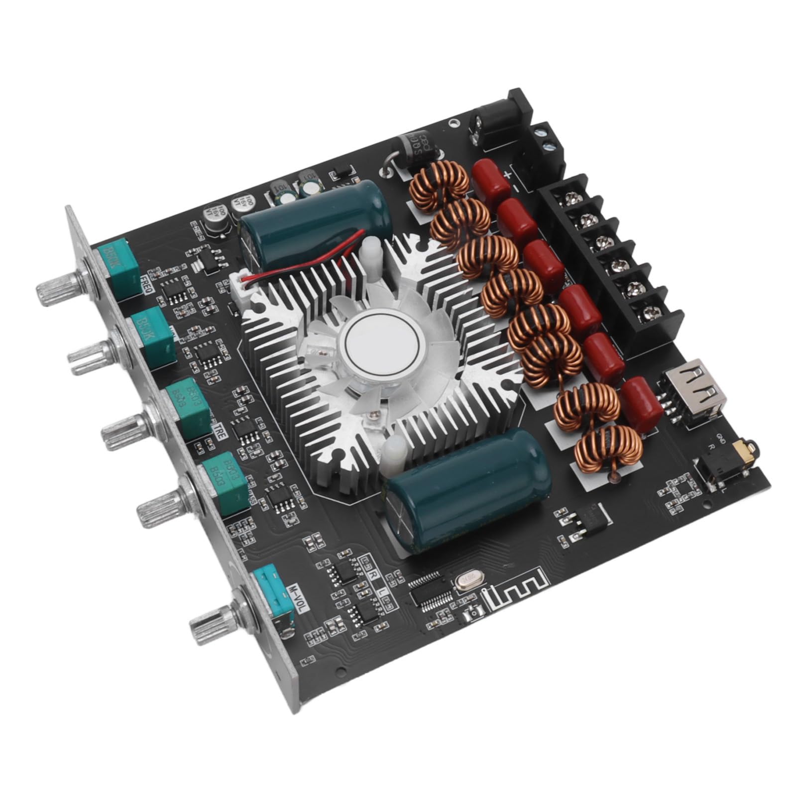 Dioche Amplificador de Potencia HiFi Channel TPA3255 Módulo de Placa Amplificadora de 2 Canales - TPA3255 de Alta Potencia - Se Conecta Eficientemente a Computadoras Portátiles, PC y Teléfonos